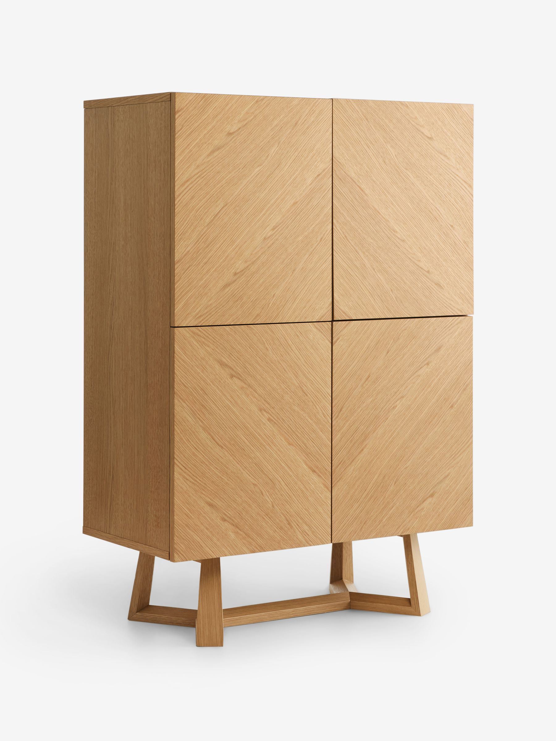 Belgrave Tall Sideboard in Oak - Image 6 of 7