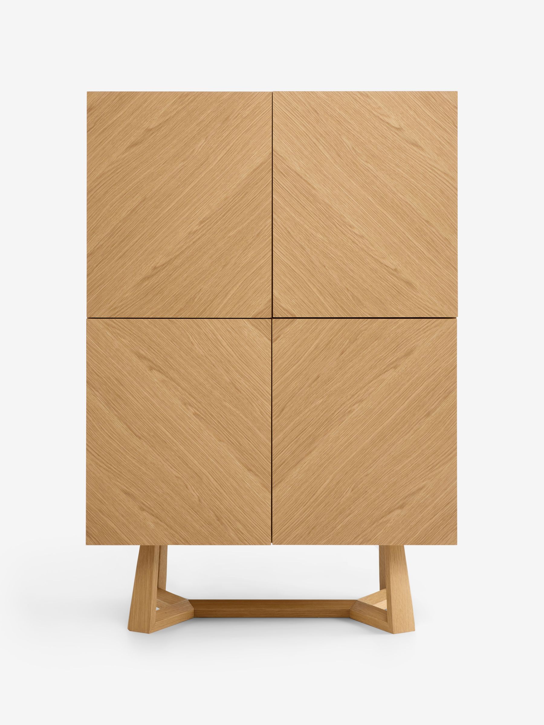 Belgrave Tall Sideboard in Oak - Image 7 of 7