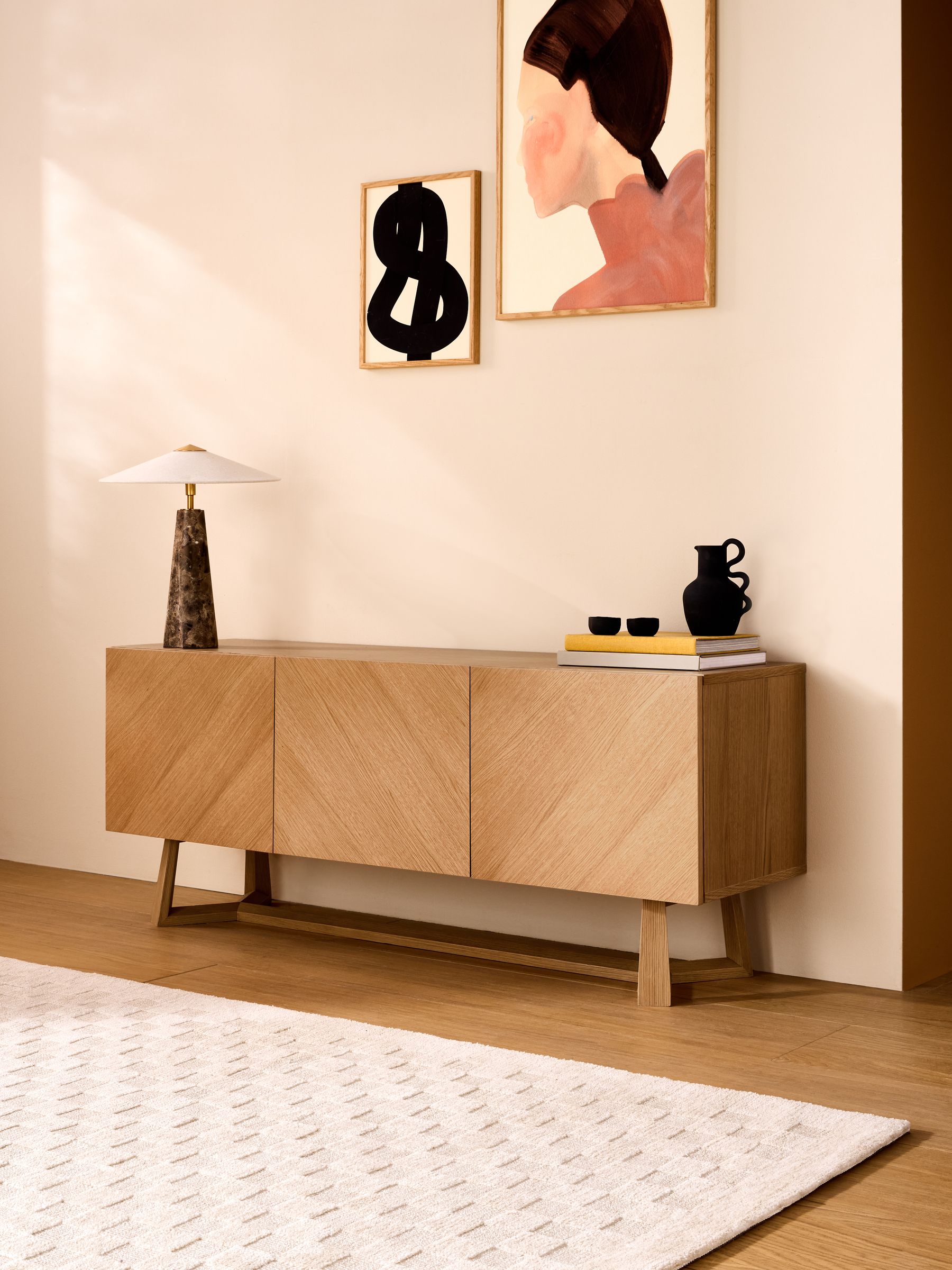 Belgrave Large Sideboard in Oak - Image 1 of 8 Belgrave Large Sideboard in Oak - Image 1 of 8