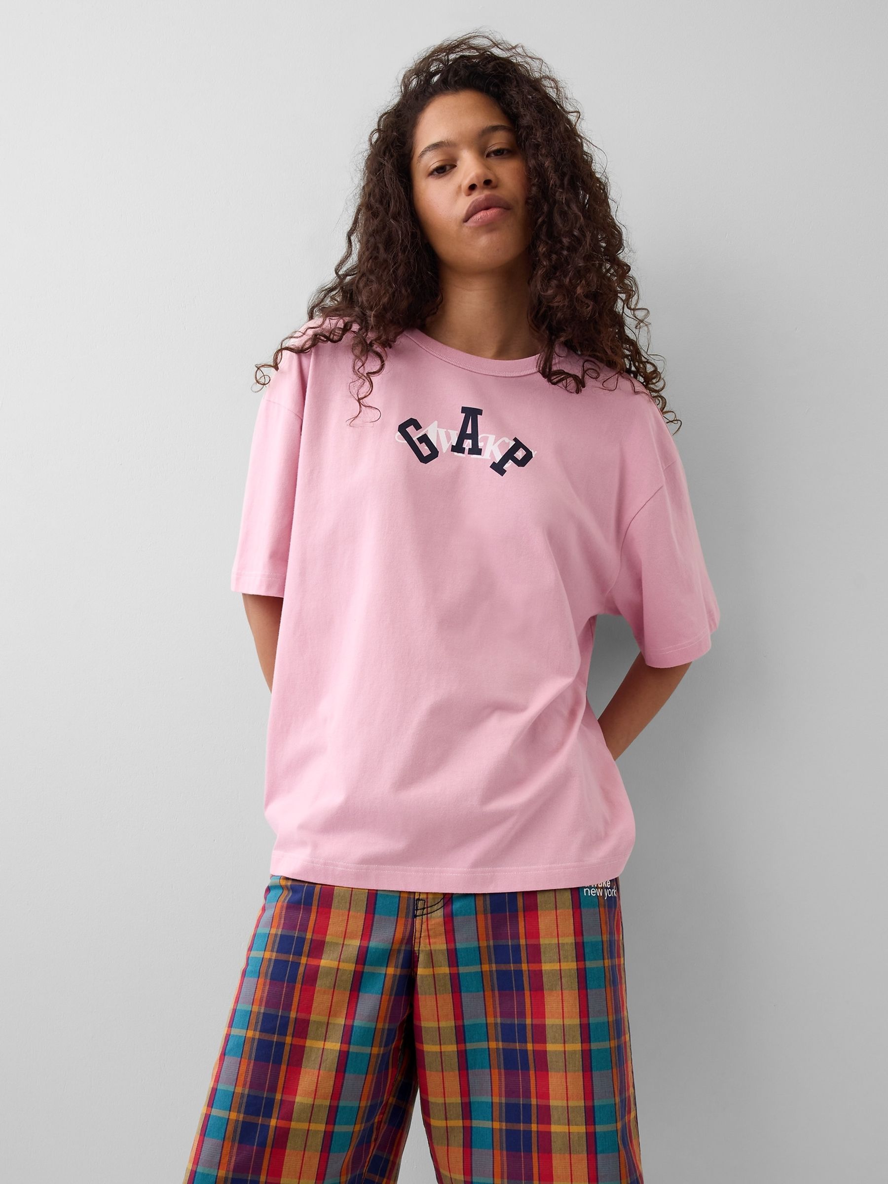 Gap x Awake NY Pink Relaxed Logo T-Shirt - Image 4 of 6