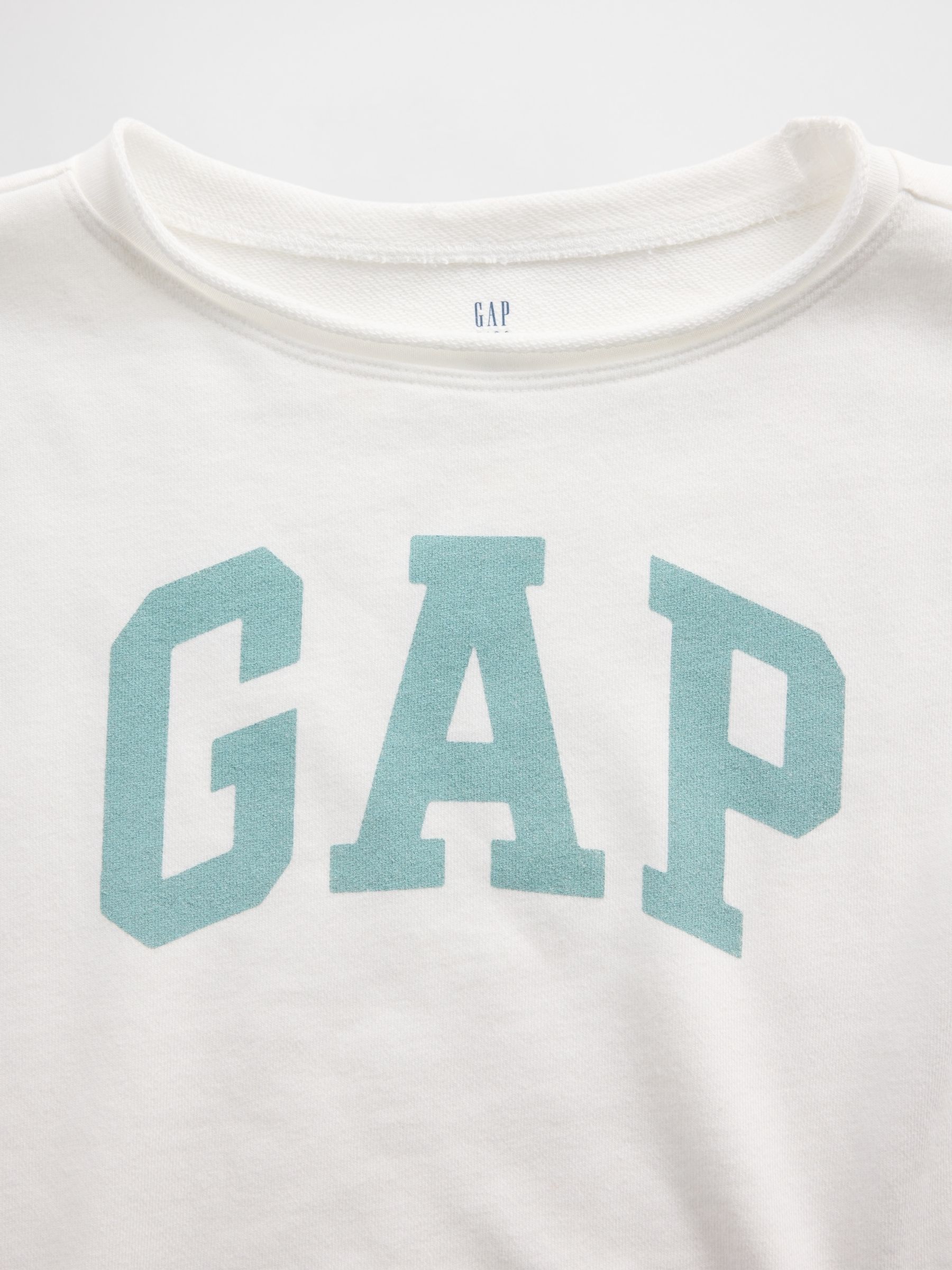 White French Terry Wide-Neck Logo Sweatshirt - Image 5 of 5