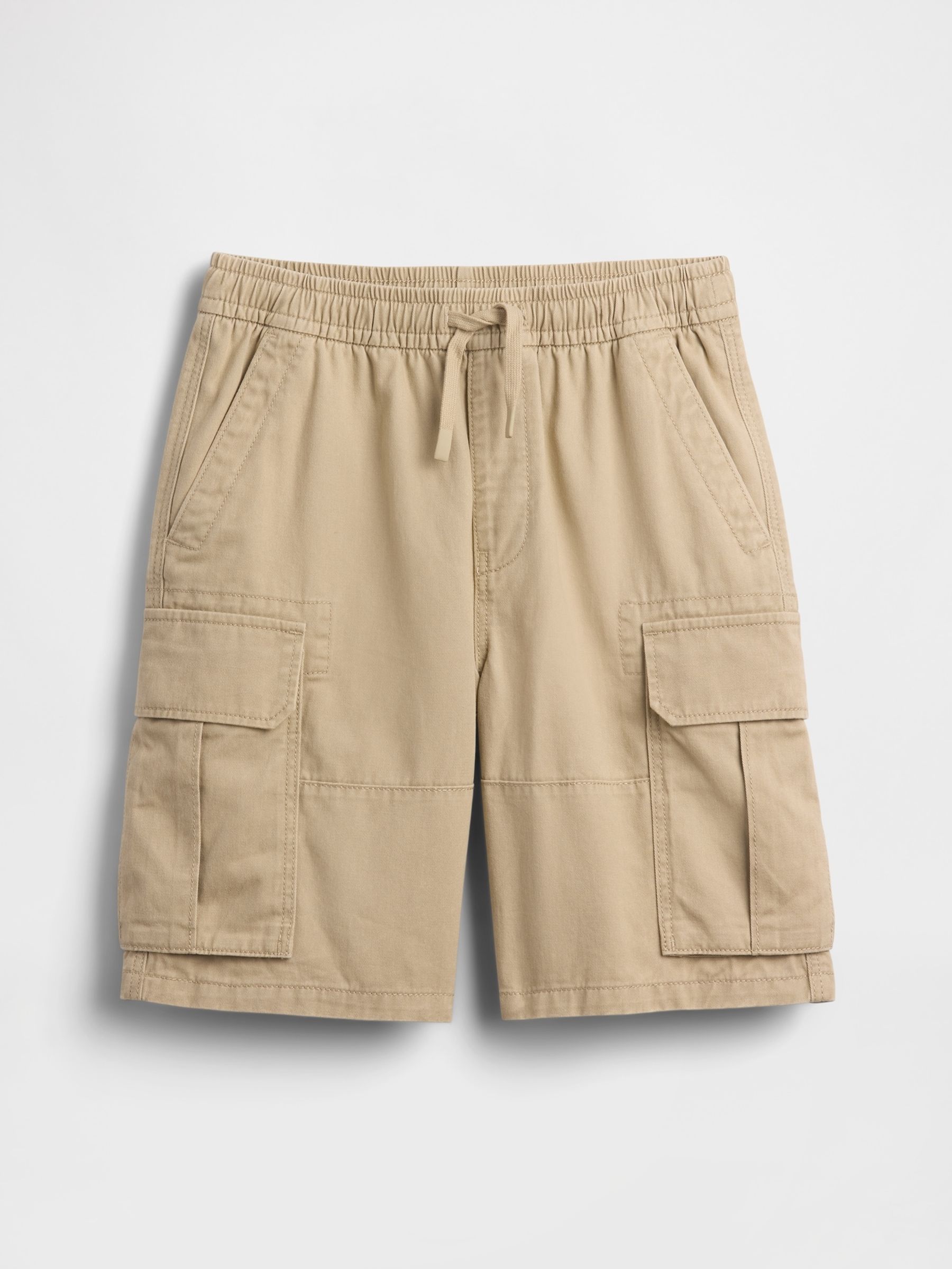 Beige Relaxed Easy Cargo Shorts - Image 1 of 2
