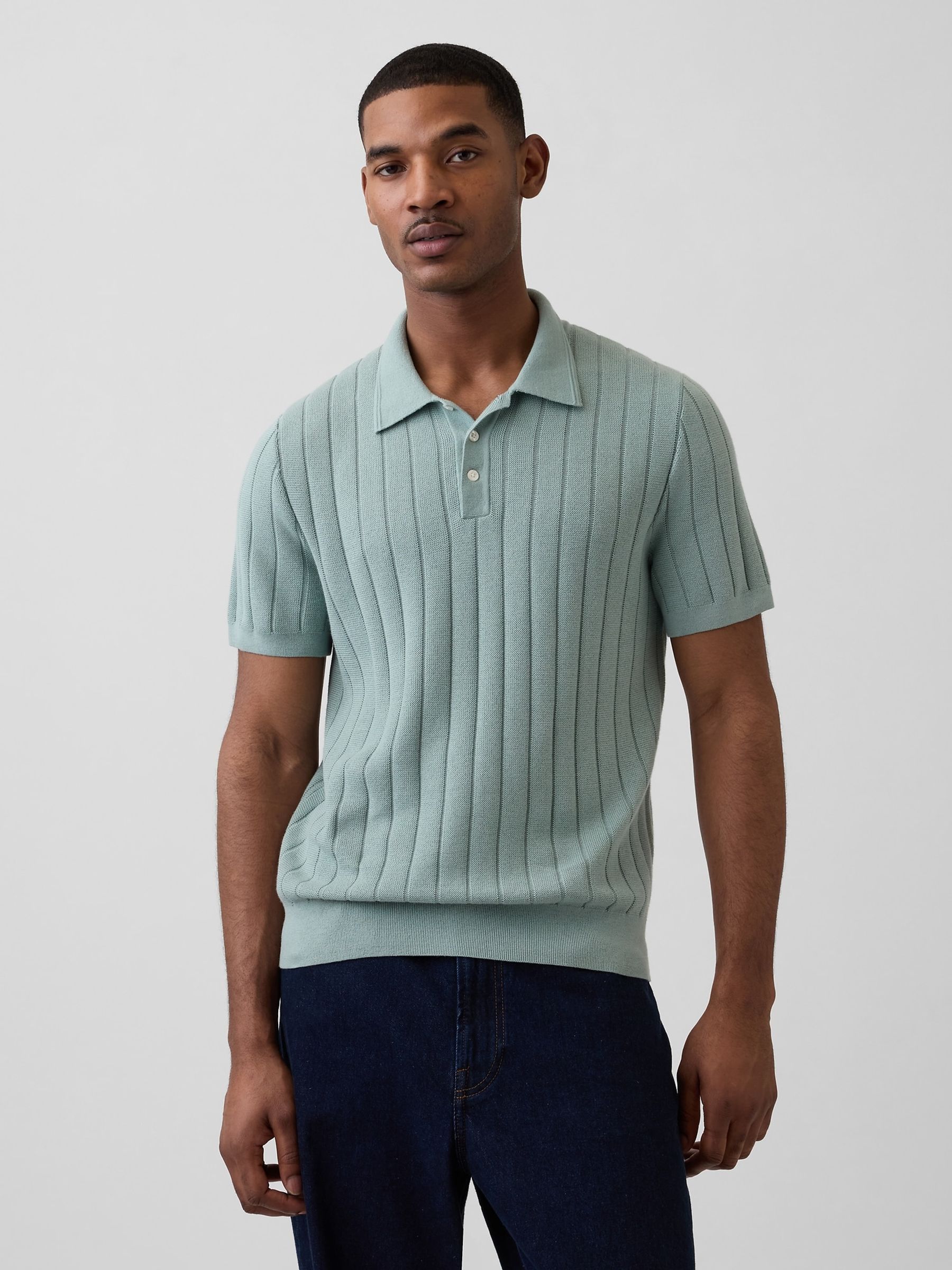 Green Classic Polo Jumper - Image 1 of 1