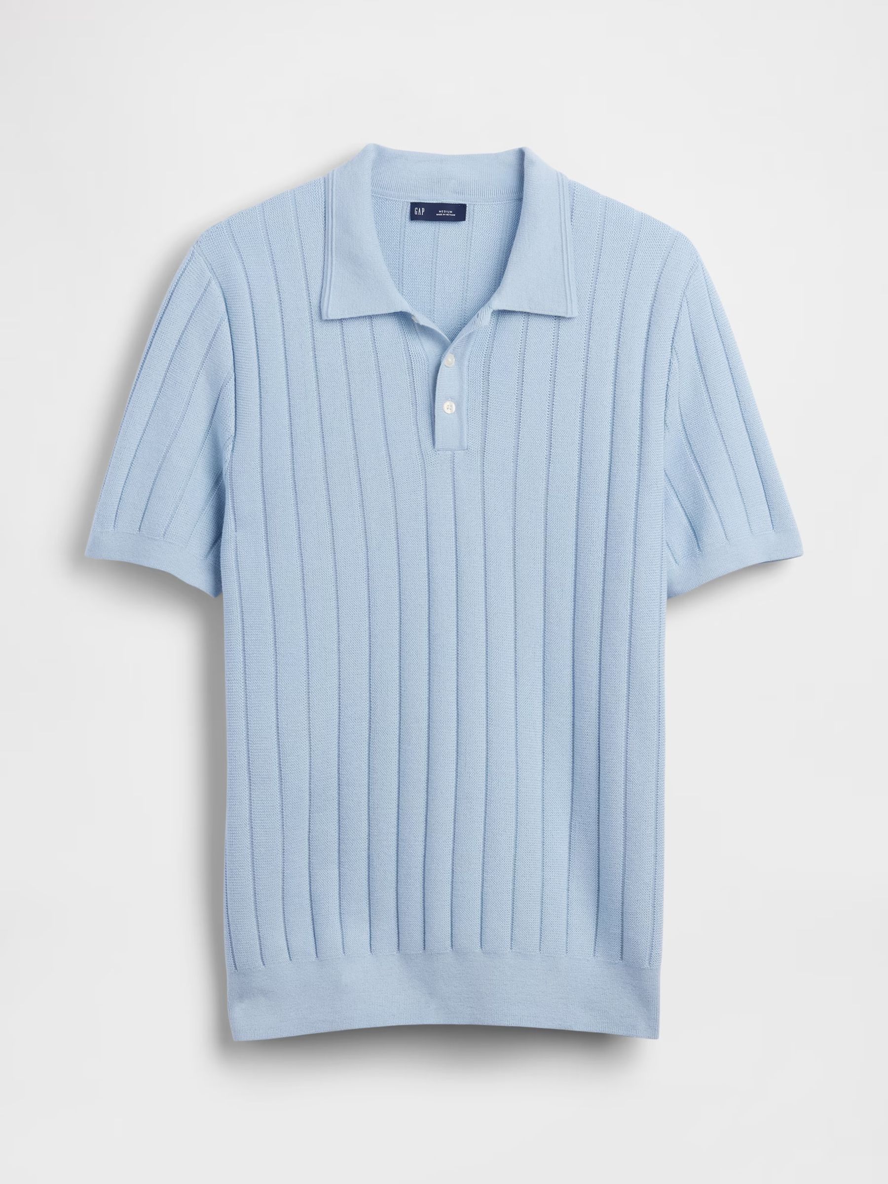 Blue Classic Polo Jumper - Image 4 of 4
