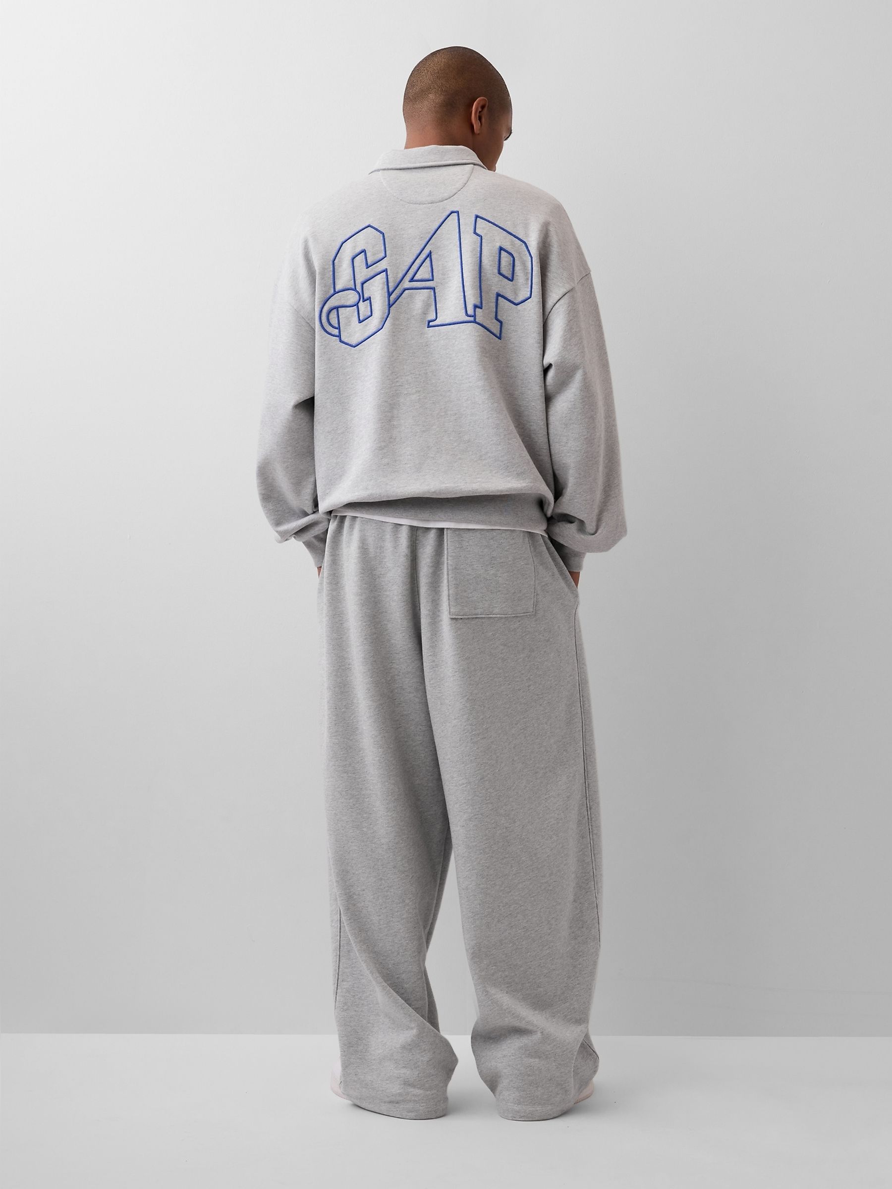 Gap x Awake NY Grey Heavyweight Oversized Quarter-Zip Jumper - Image 3 of 6