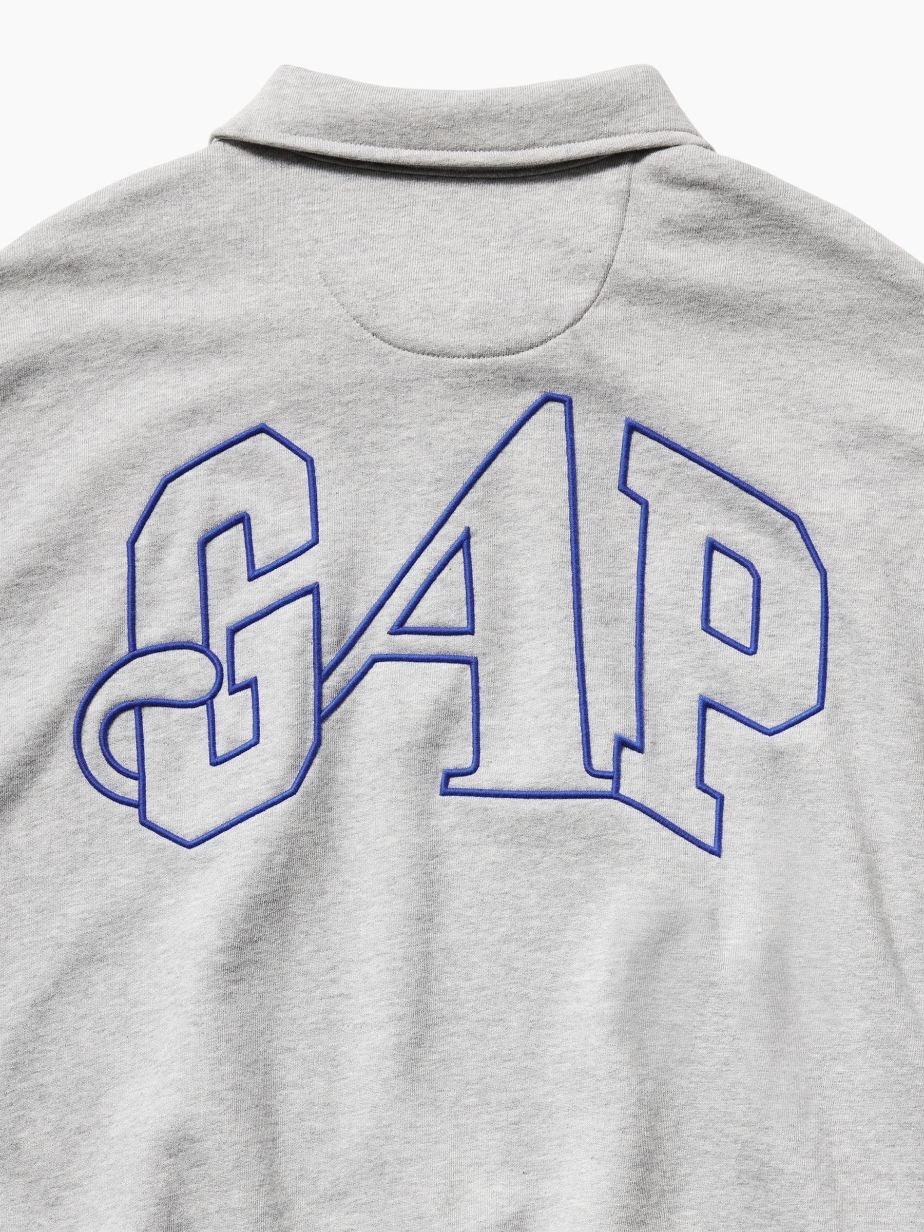 Gap x Awake NY Grey Heavyweight Oversized Quarter-Zip Jumper - Image 6 of 6