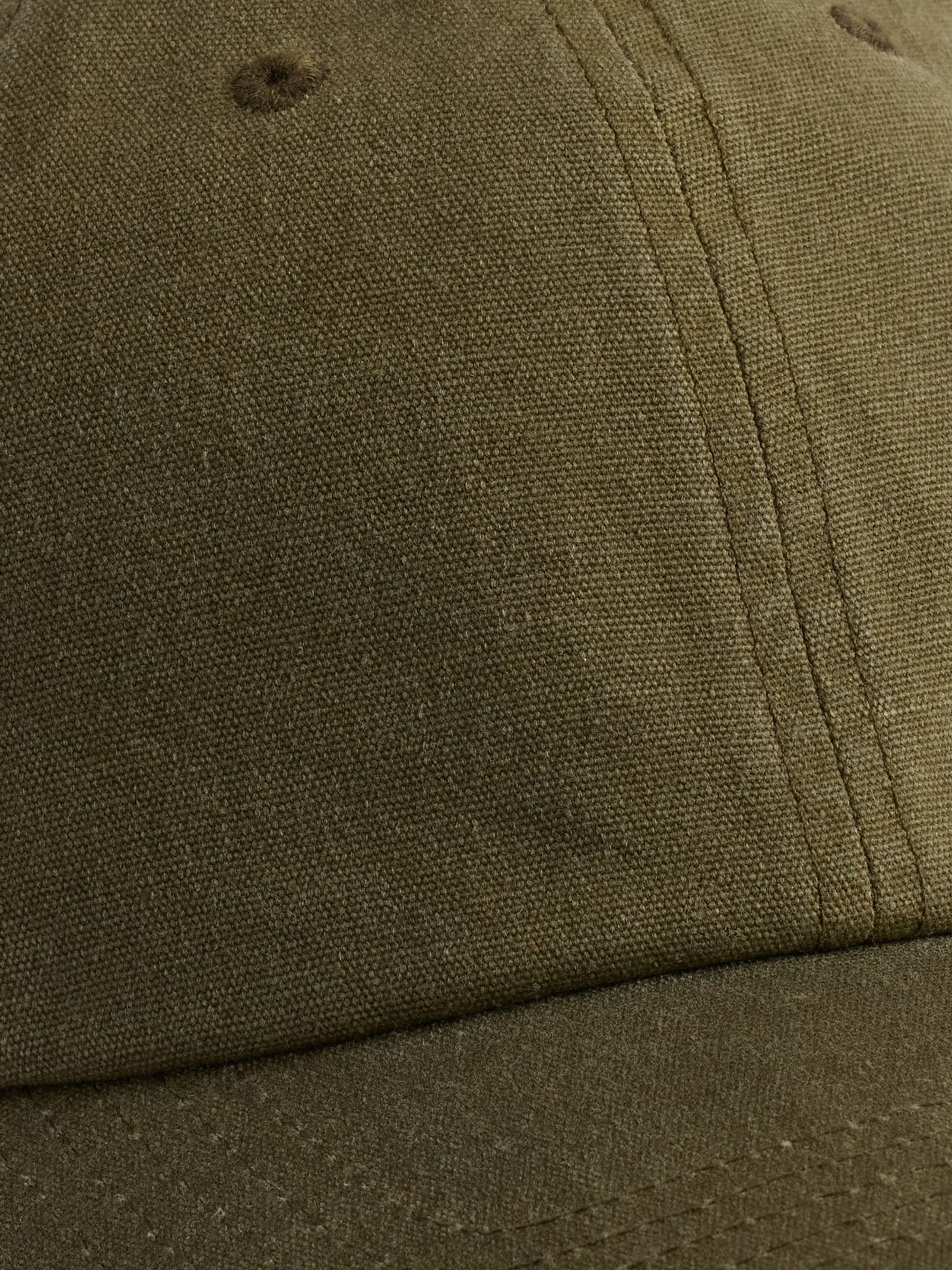 Olive Green Waxed Canvas Baseball Hat - Image 2 of 2