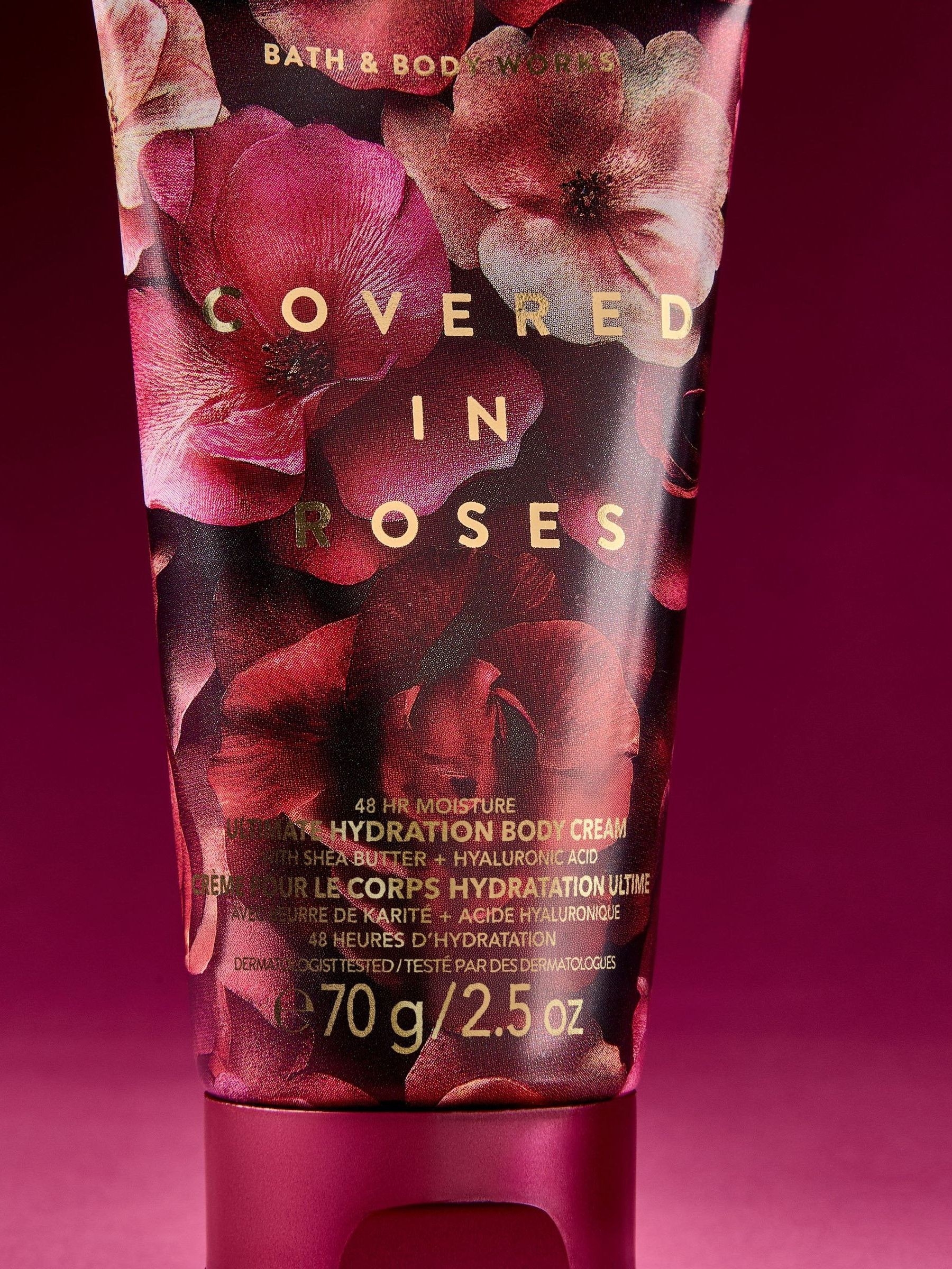 Covered In Roses Travel Size Ultimate Hydration Body Cream 70g - Image 3 of 4