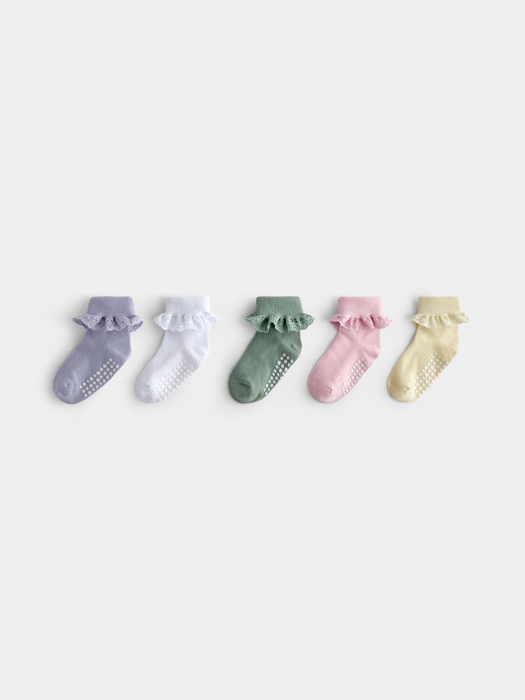 Pastel 5-Pack Frill Socks - Image 1 of 8