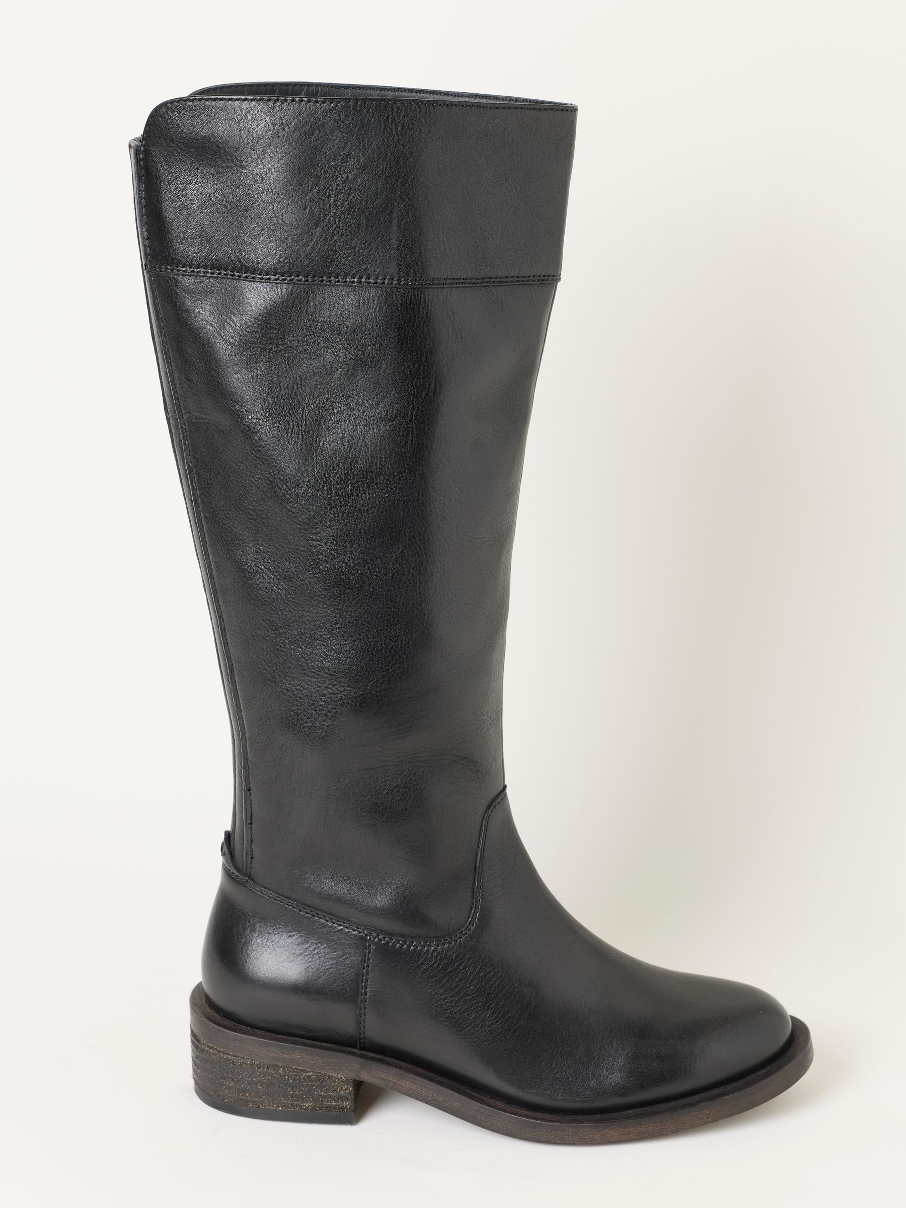 Black Leather Knee High Riding Boot - Image 3 of 5
