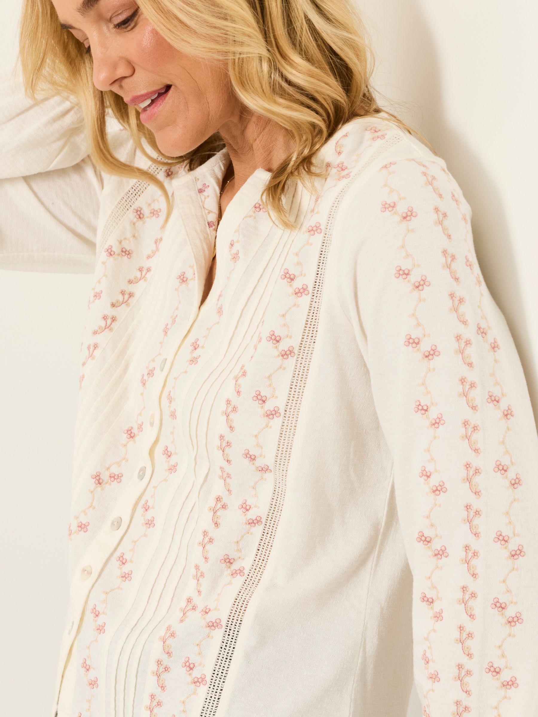 Harriet Ivory Embroidered Top - Image 5 of 6