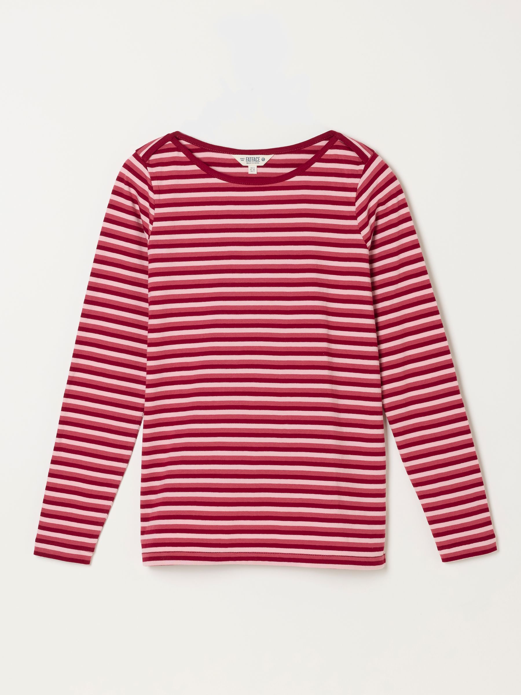 Breton Pink Long Sleeve Stripe T-Shirt - Image 6 of 6 Breton Pink Long Sleeve Stripe T-Shirt - Image 6 of 6