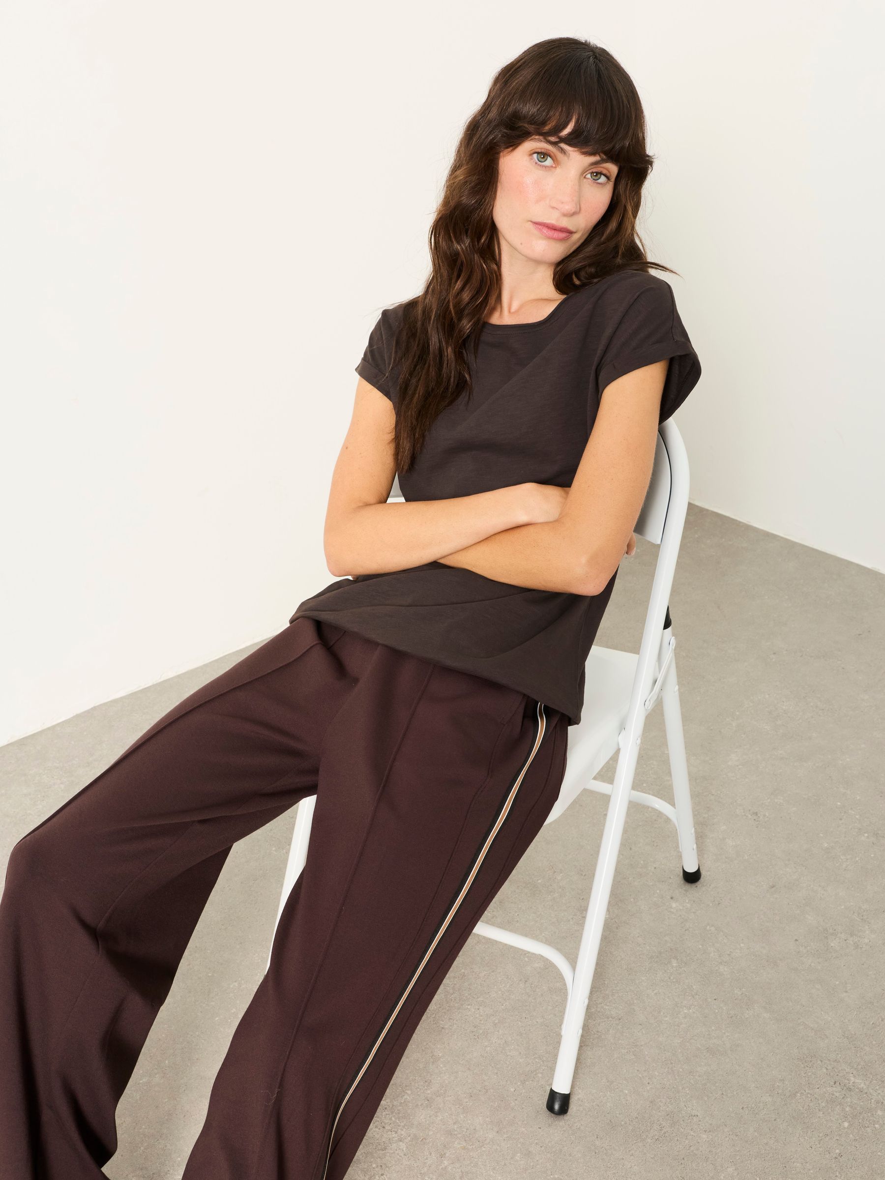 Ivy Chocolate Brown Short Sleeve T Shirt - Image 5 of 5 Ivy Chocolate Brown Short Sleeve T Shirt - Image 5 of 5