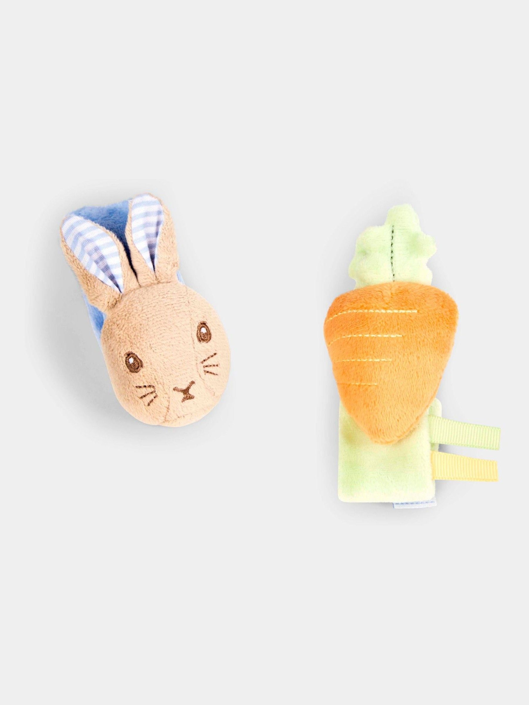 Peter Rabbit Multi-Color Baby Rattle & Teether Toy - Image 2 of 2