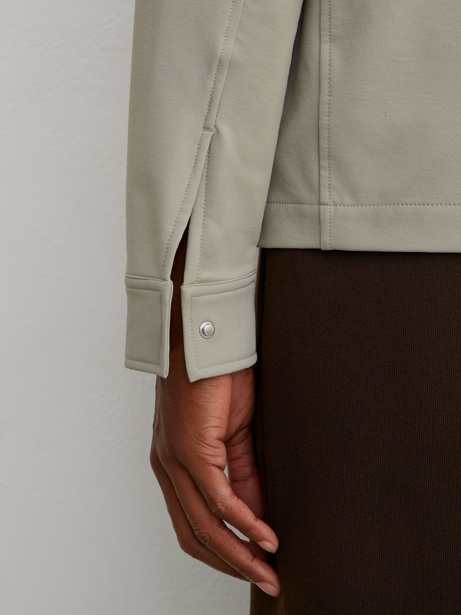 Technical Twin-Pocket Overshirt in Stone - Image 5 of 7