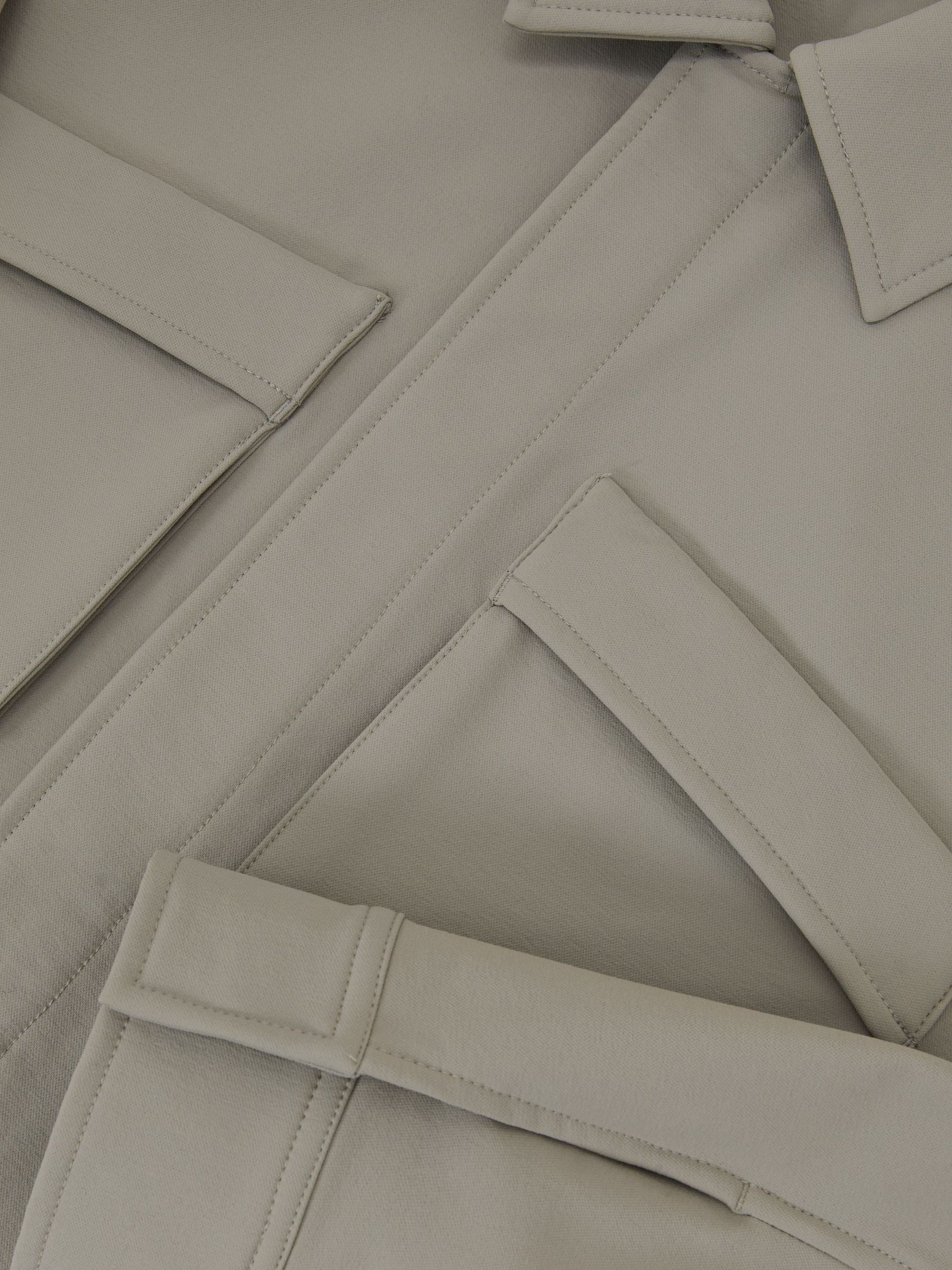 Technical Twin-Pocket Overshirt in Stone - Image 7 of 7