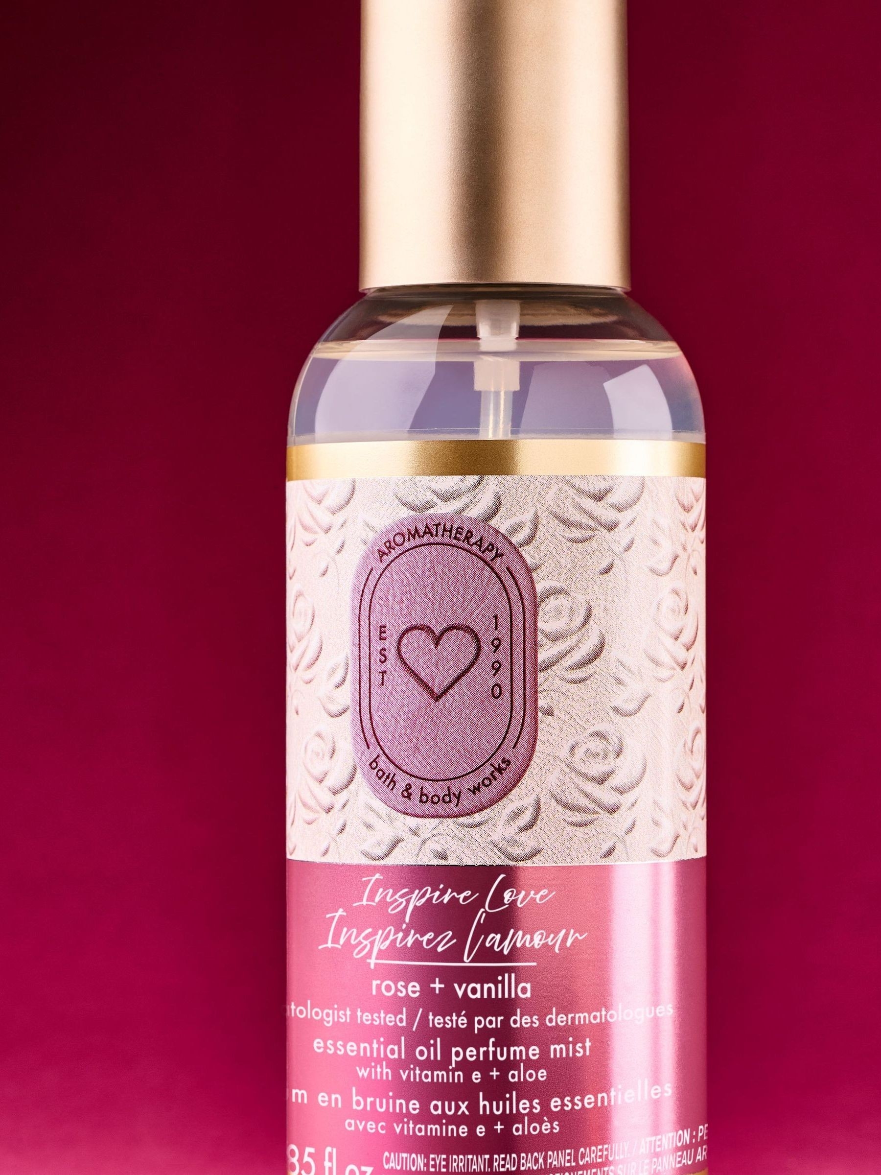 Rose & Vanilla Essential Oil Mist 177ml - Image 2 of 3
