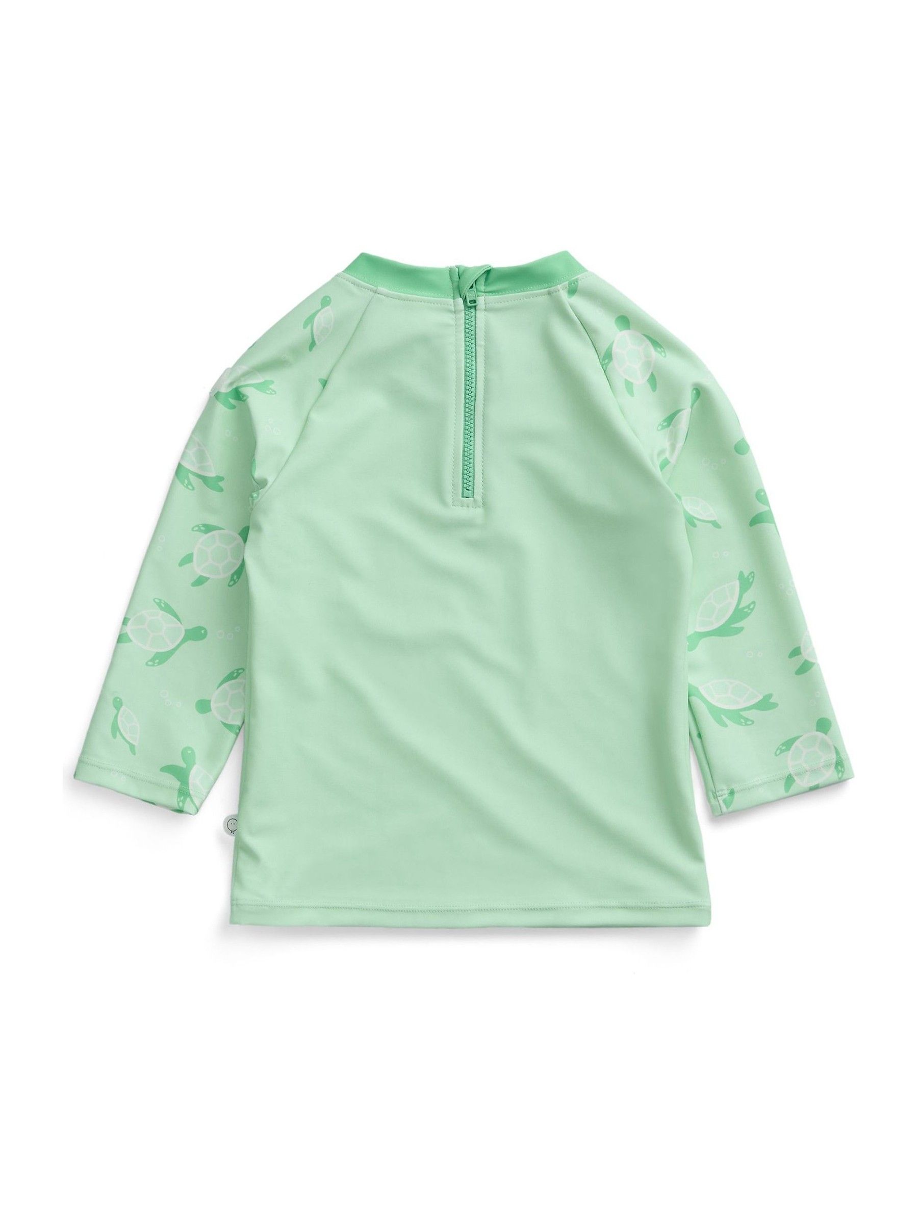 MORI Green Sea Turtle Sun Safe Long Sleeve Rash Vest Swim Top - Image 5 of 5