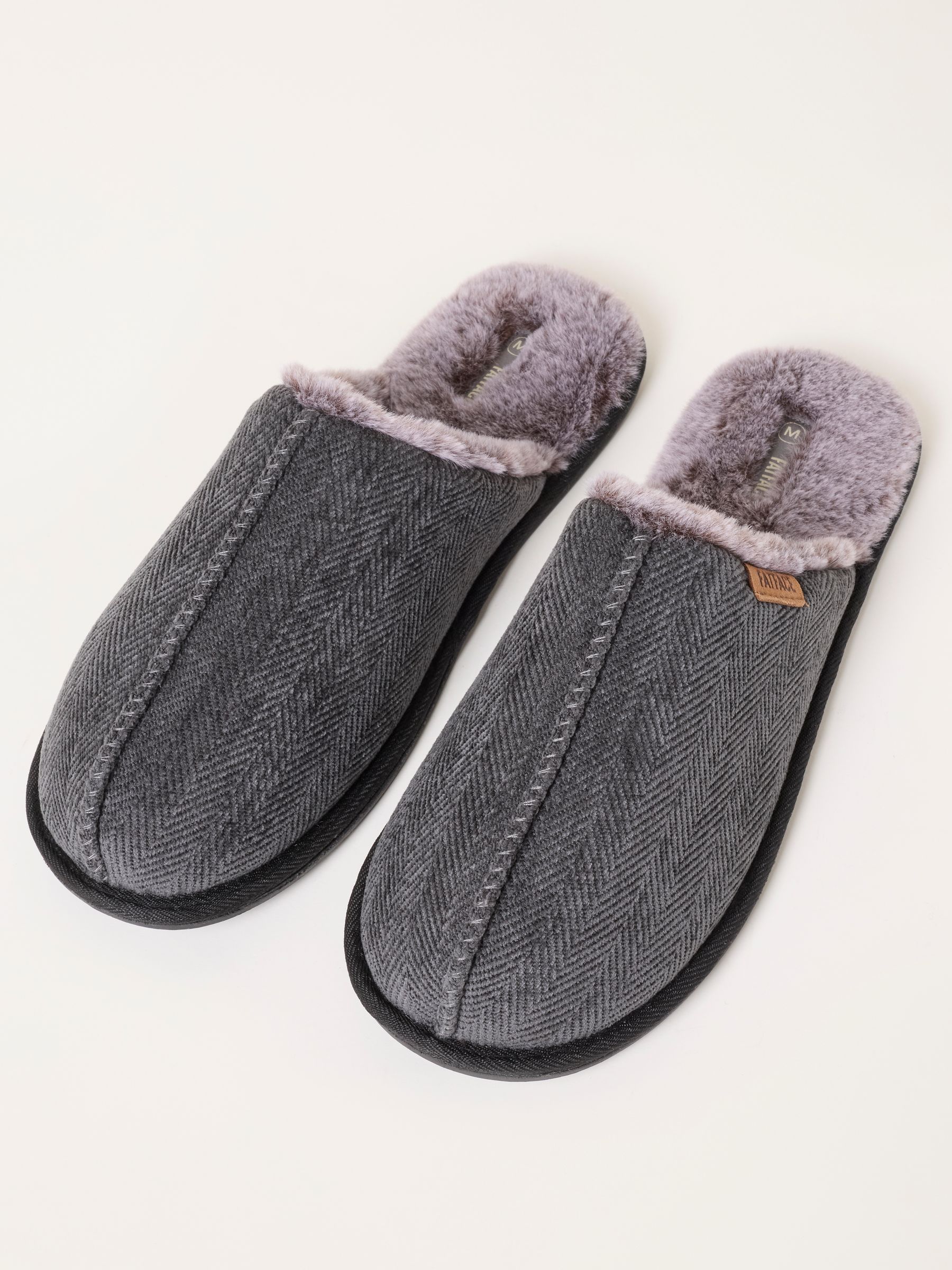 Harvey Blue Checkered Mule Slippers - Image 3 of 3
