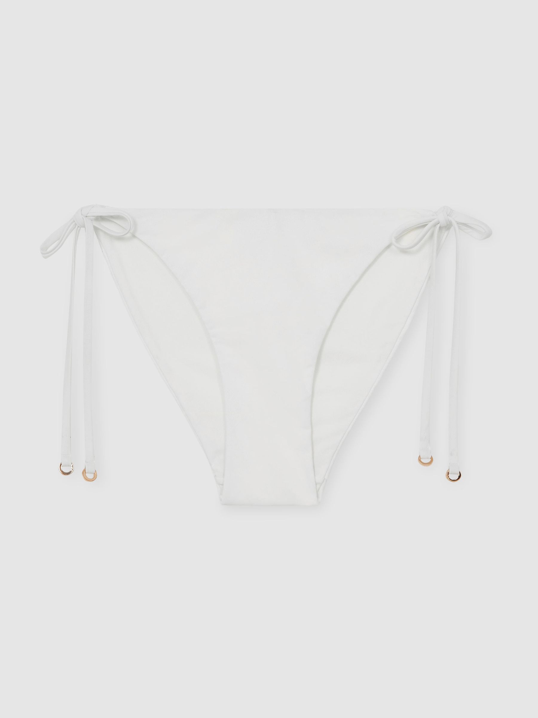 Side-Tie Bikini Bottoms in White - Image 2 of 6 Side-Tie Bikini Bottoms in White - Image 2 of 6