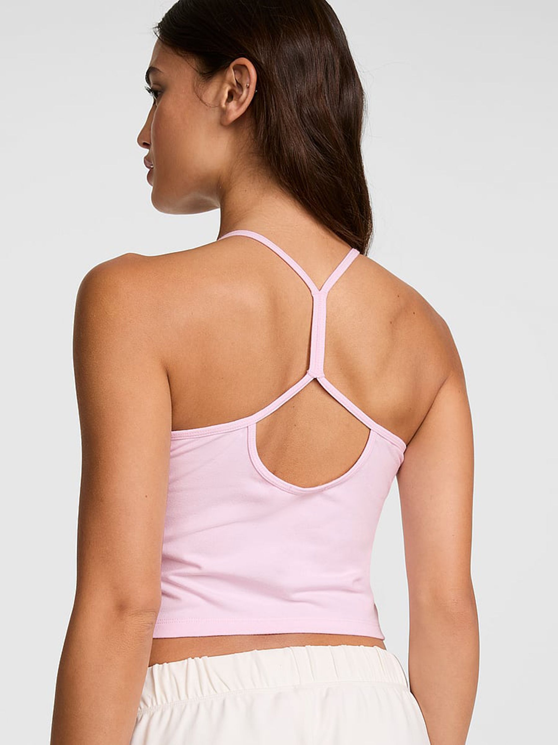 Pink Tulip Cotton Racerback Tank Top - Image 2 of 2