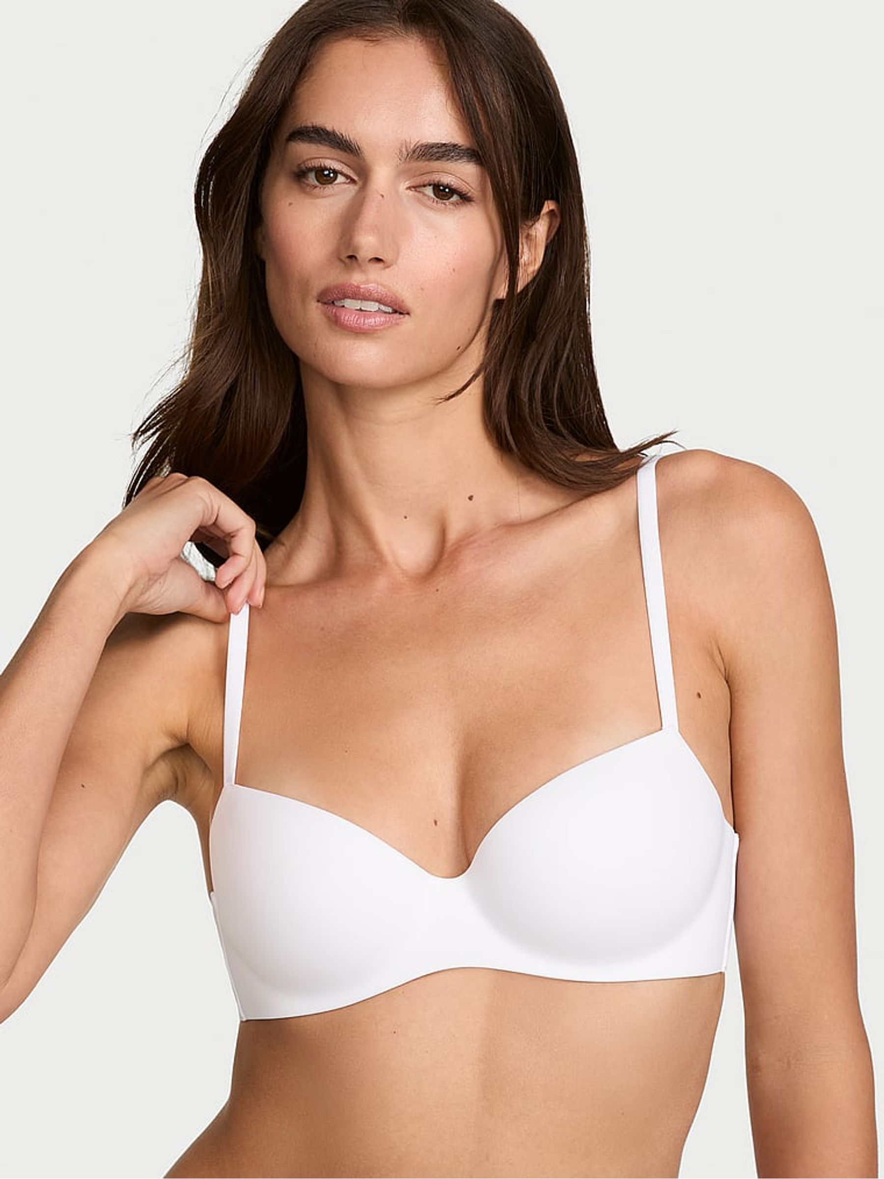 White Lightly Lined Balcony Flexfactor Bra - Image 1 of 2