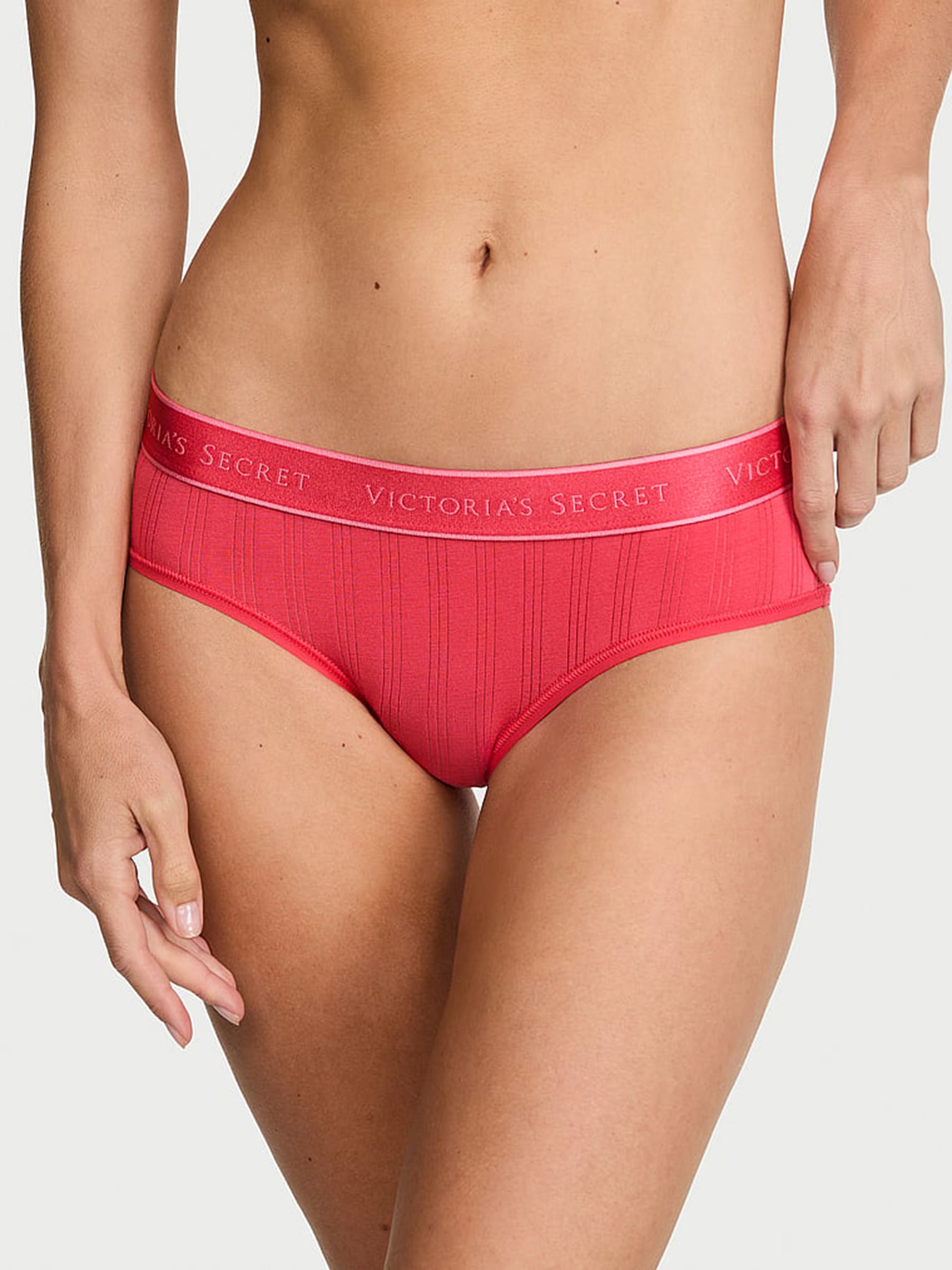 Wild Watermelon Pink Hipster Modal Logo Knickers - Image 1 of 2 Wild Watermelon Pink Hipster Modal Logo Knickers - Image 1 of 2