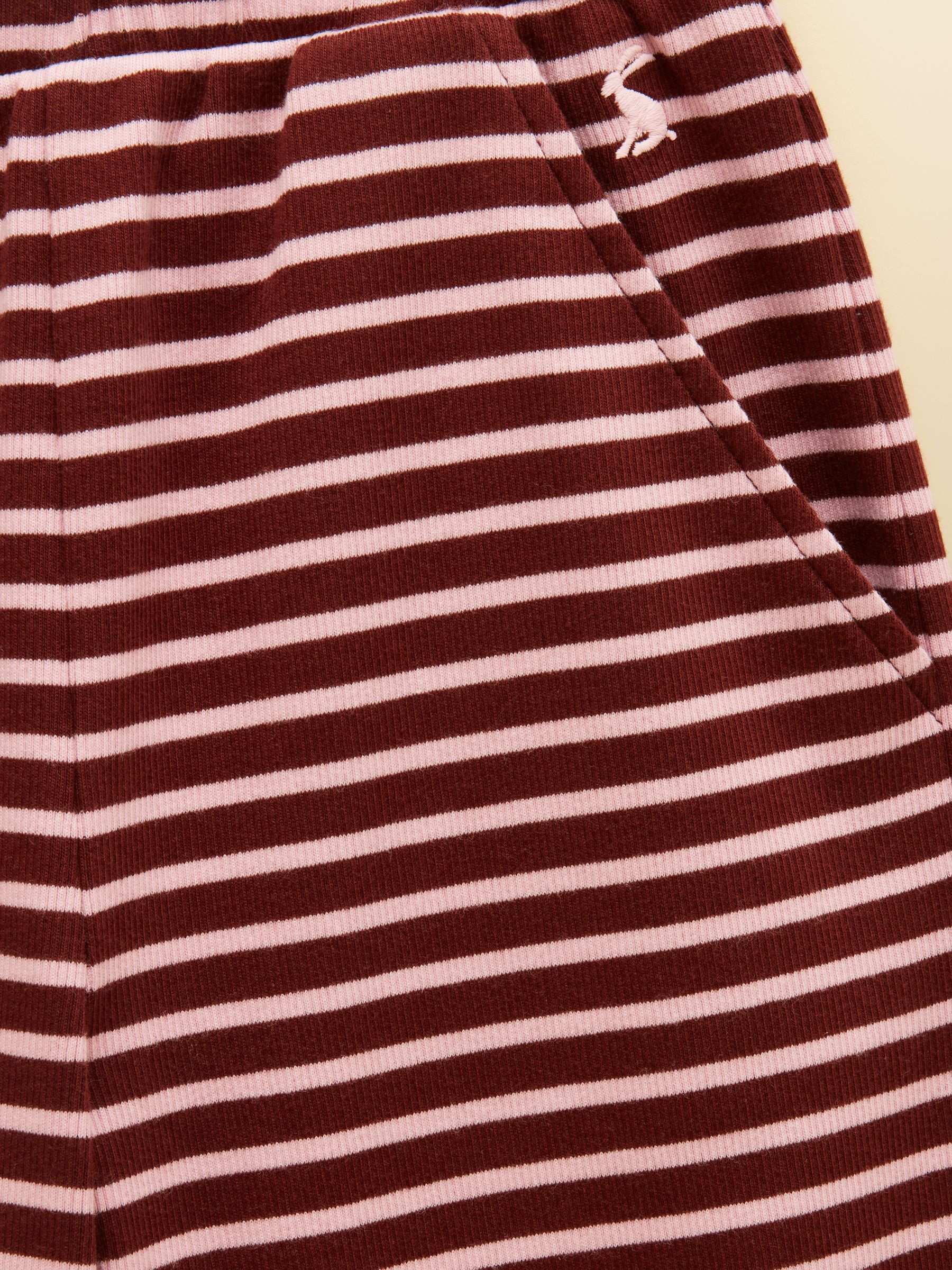 Girls' Sophie Brown & Pink Rib Frill Trousers - Image 4 of 4 Girls' Sophie Brown & Pink Rib Frill Trousers - Image 4 of 4