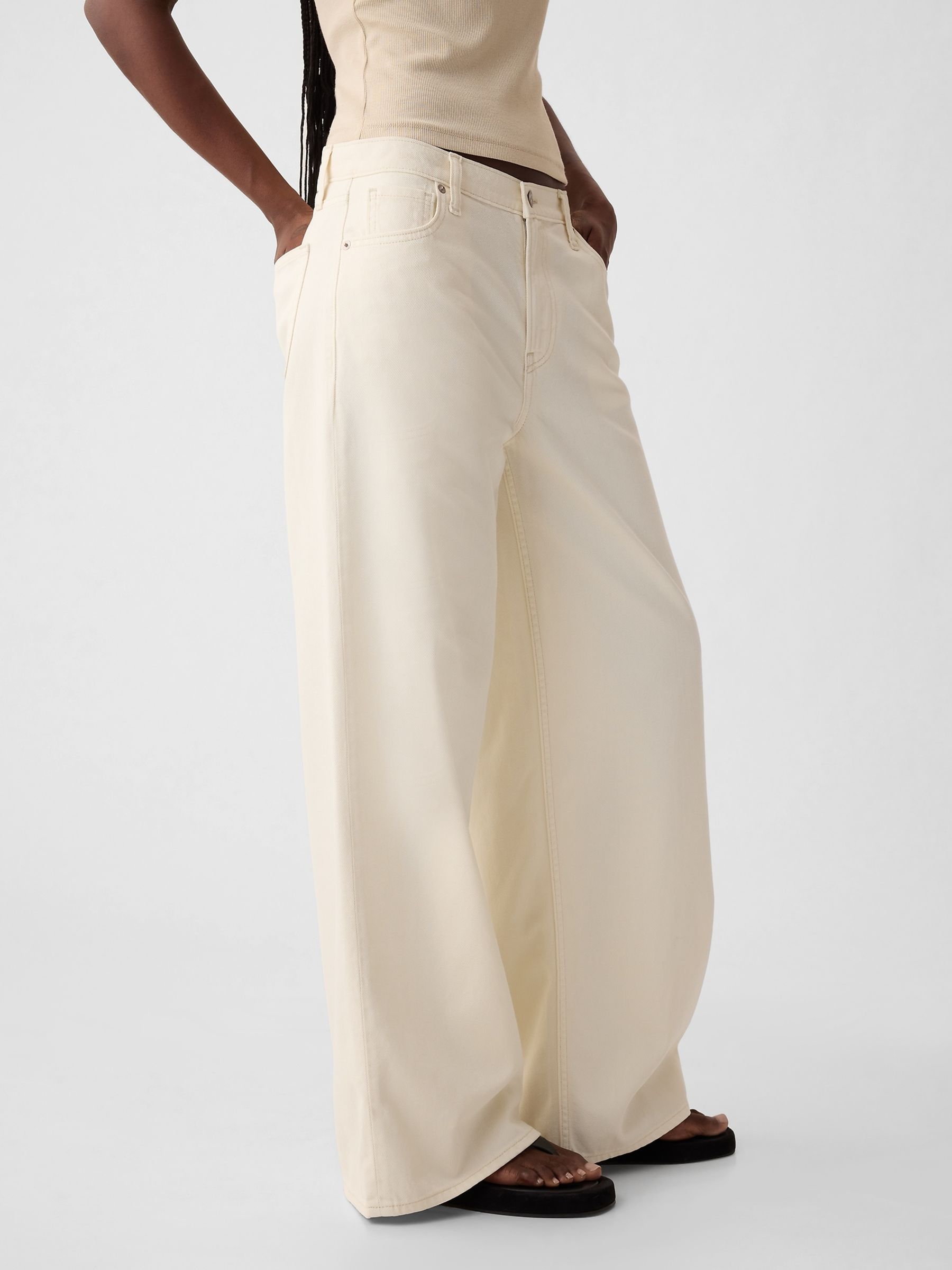 Yellow Mid Rise UltraSoft Baggy Jeans - Image 3 of 5