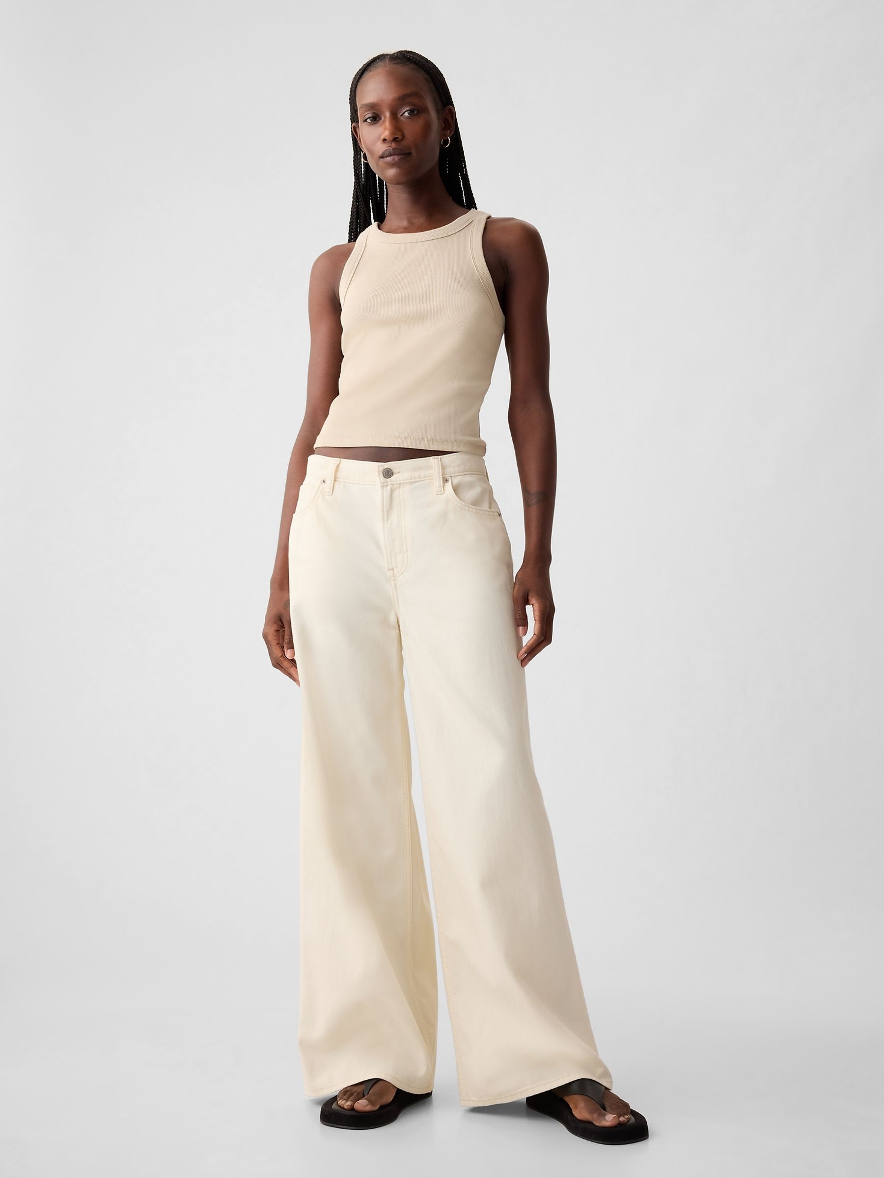 Yellow Mid Rise UltraSoft Baggy Jeans - Image 5 of 5