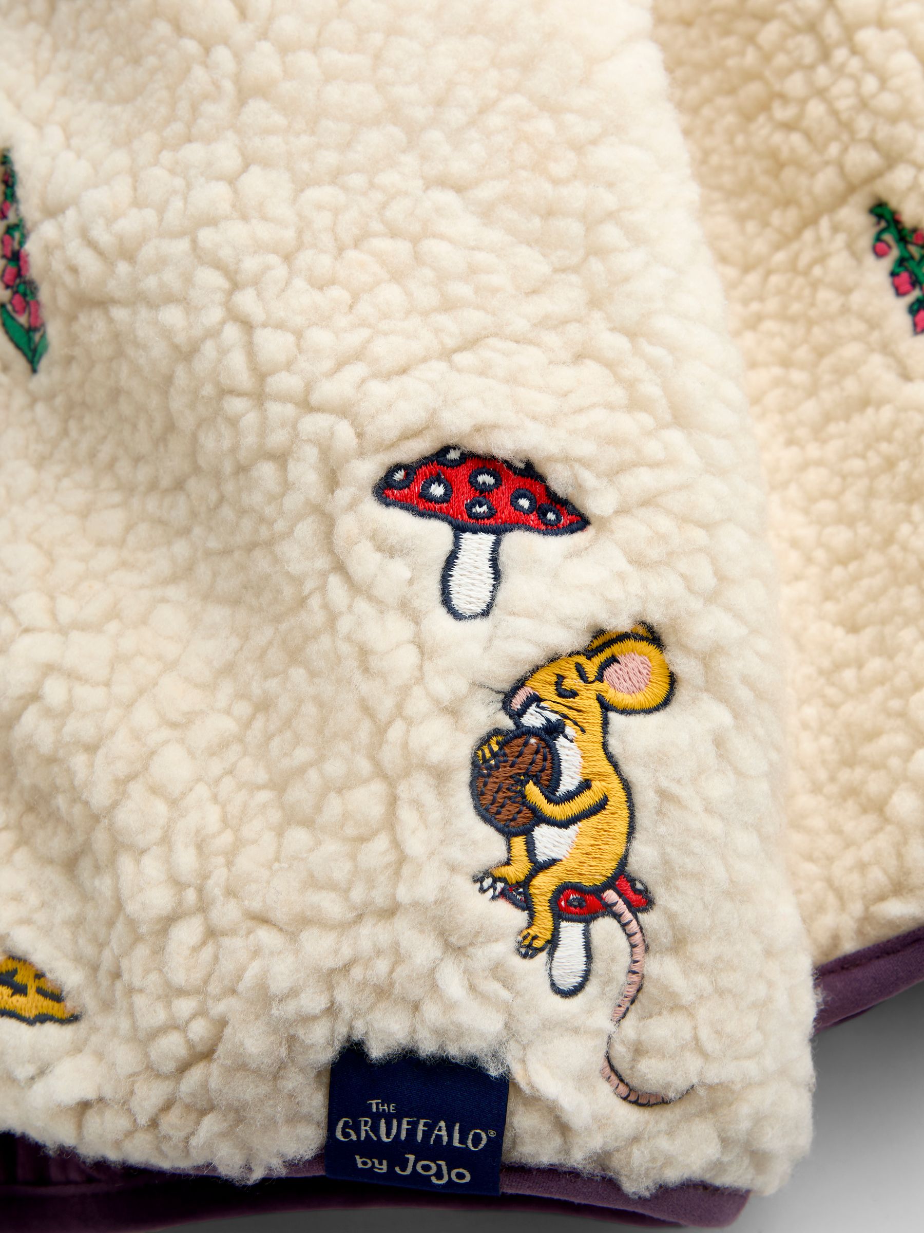 Cream The Gruffalo Hooded Borg Jacket - Image 9 of 9 Cream The Gruffalo Hooded Borg Jacket - Image 9 of 9