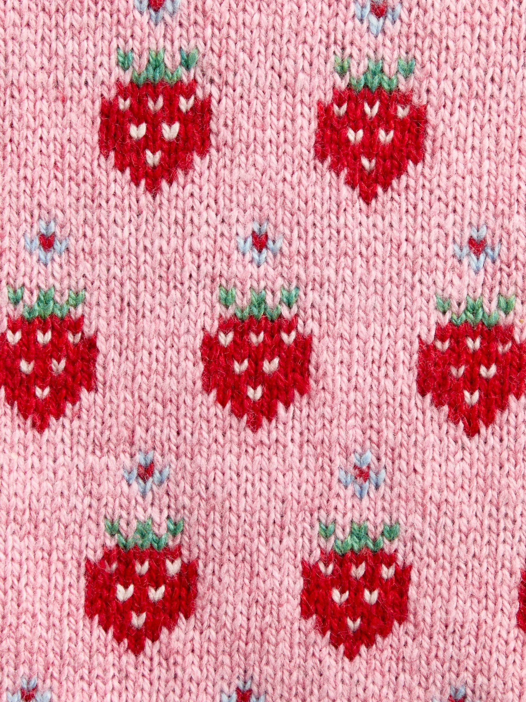 Light Pink Strawberry Knit Vest - Image 6 of 6