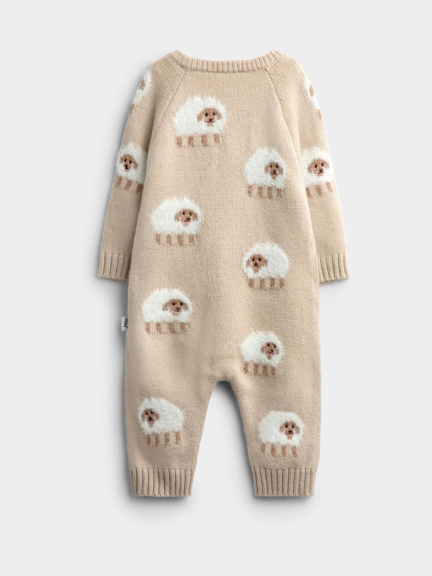 Natural Sheep Knit All-In-One - Image 2 of 4 Natural Sheep Knit All-In-One - Image 2 of 4