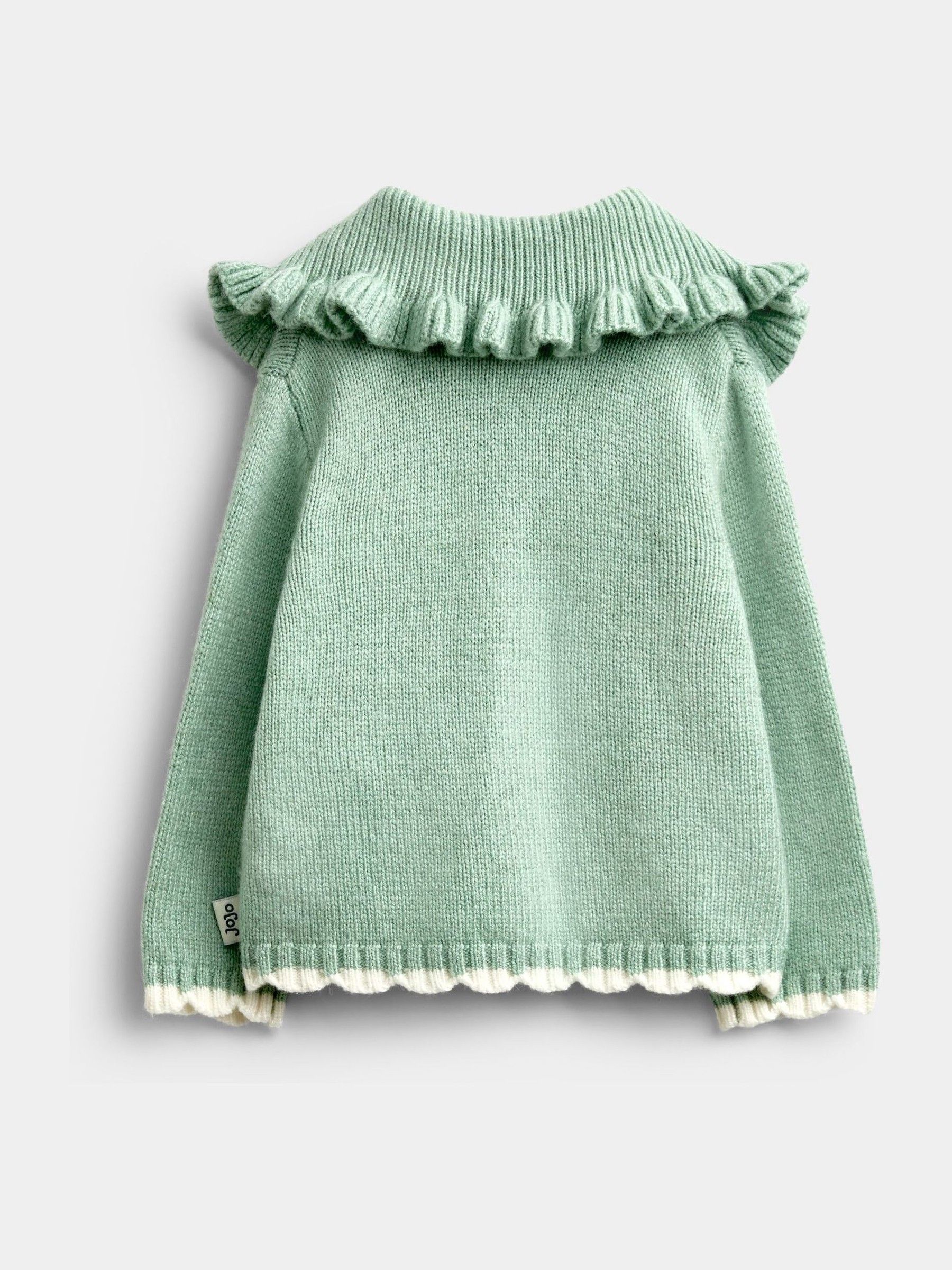 Sage Green Hedgehog Knit Cardigan, Leggings & Hat Set - Image 4 of 9