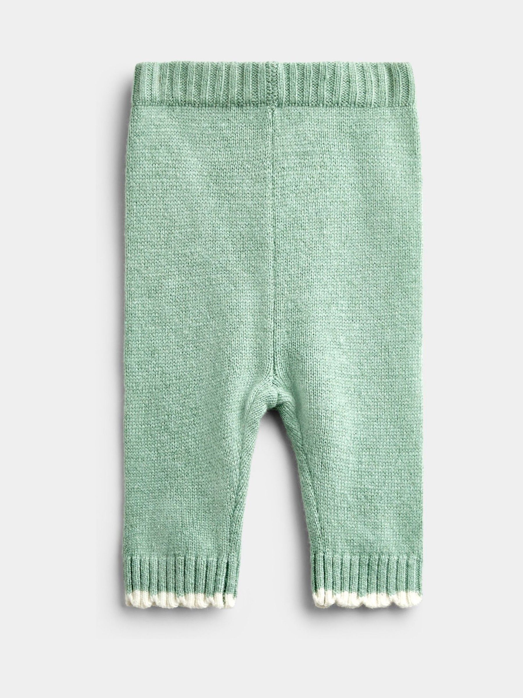 Sage Green Hedgehog Knit Cardigan, Leggings & Hat Set - Image 5 of 9