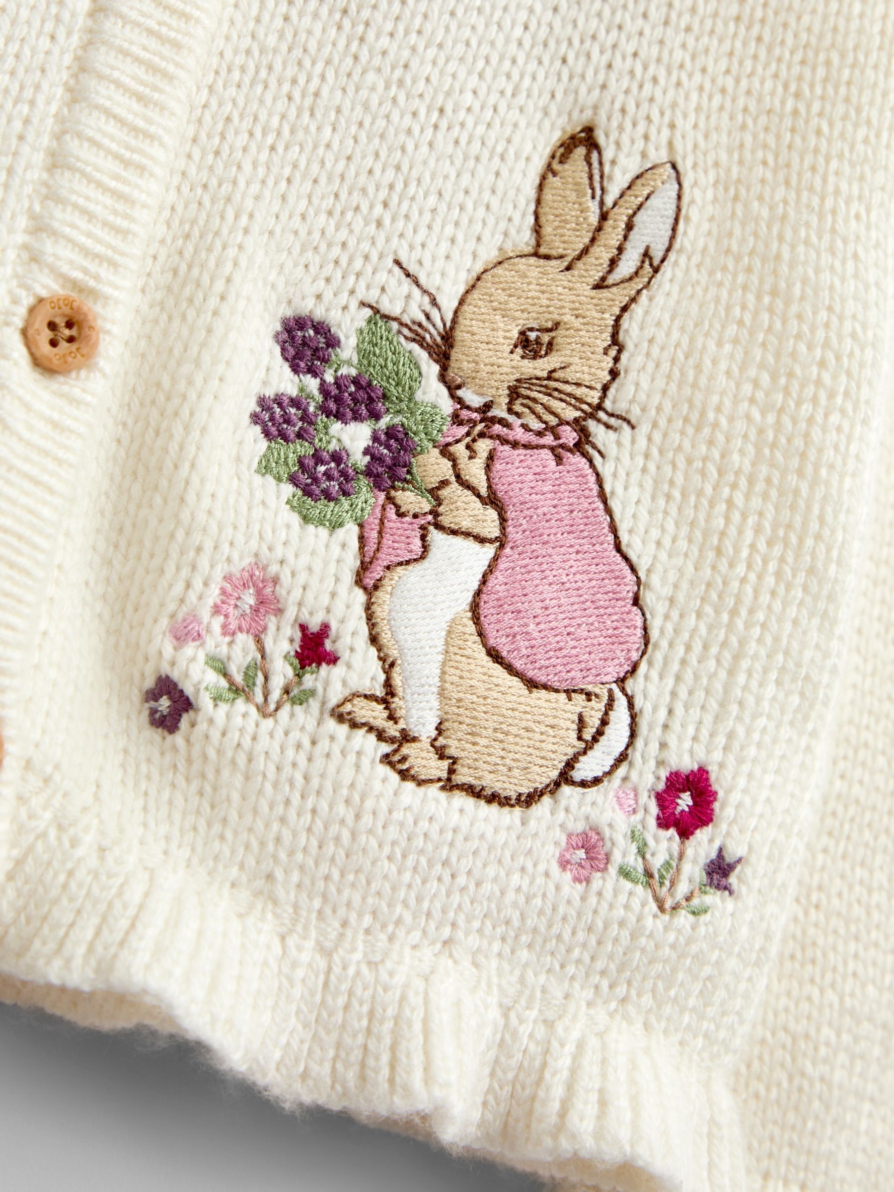 Cream Peter Rabbit Flopsy Knit Cardigan - Image 3 of 4