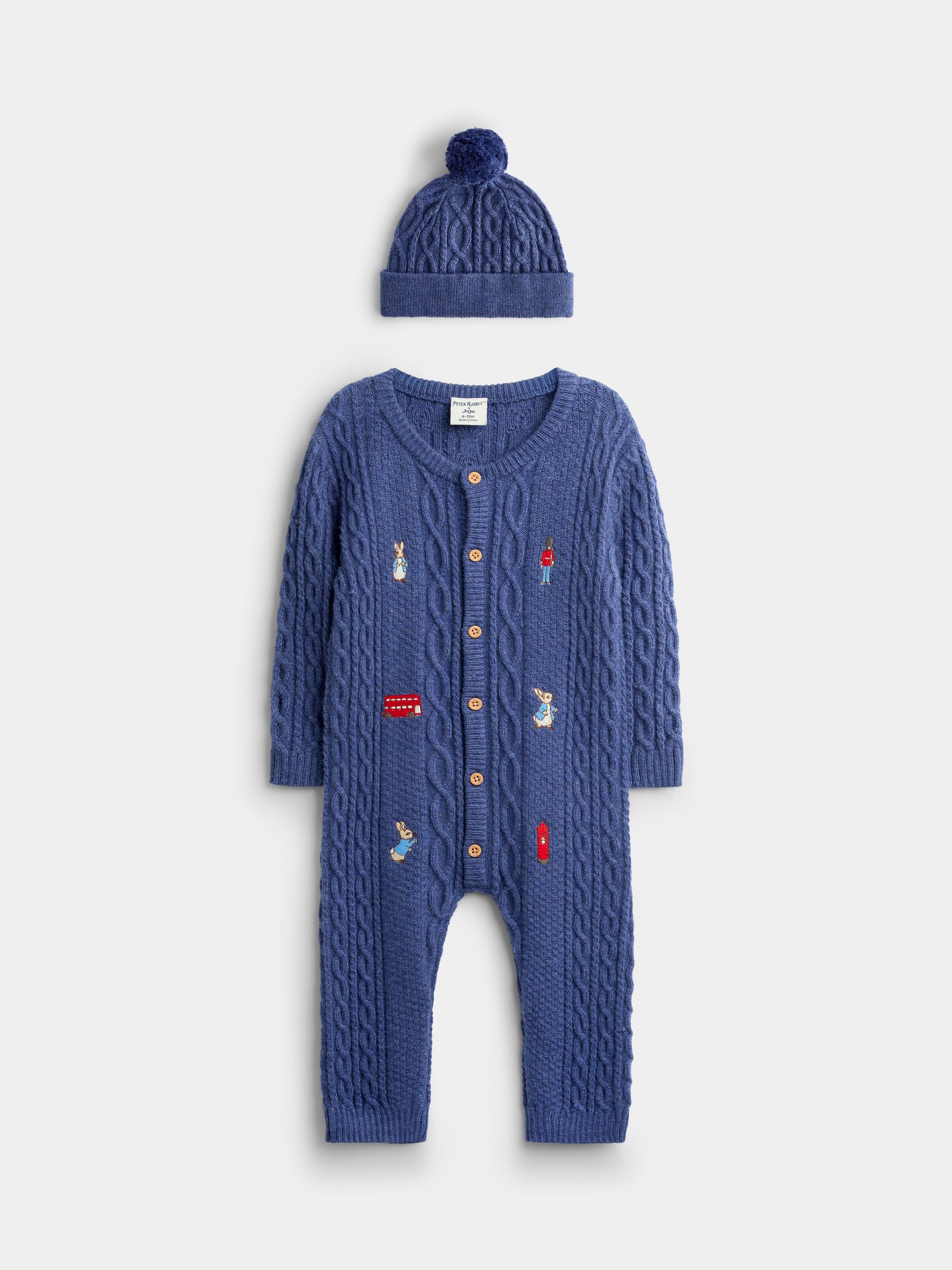 Blue Peter Rabbit London Knitted All-In-One - Image 1 of 6