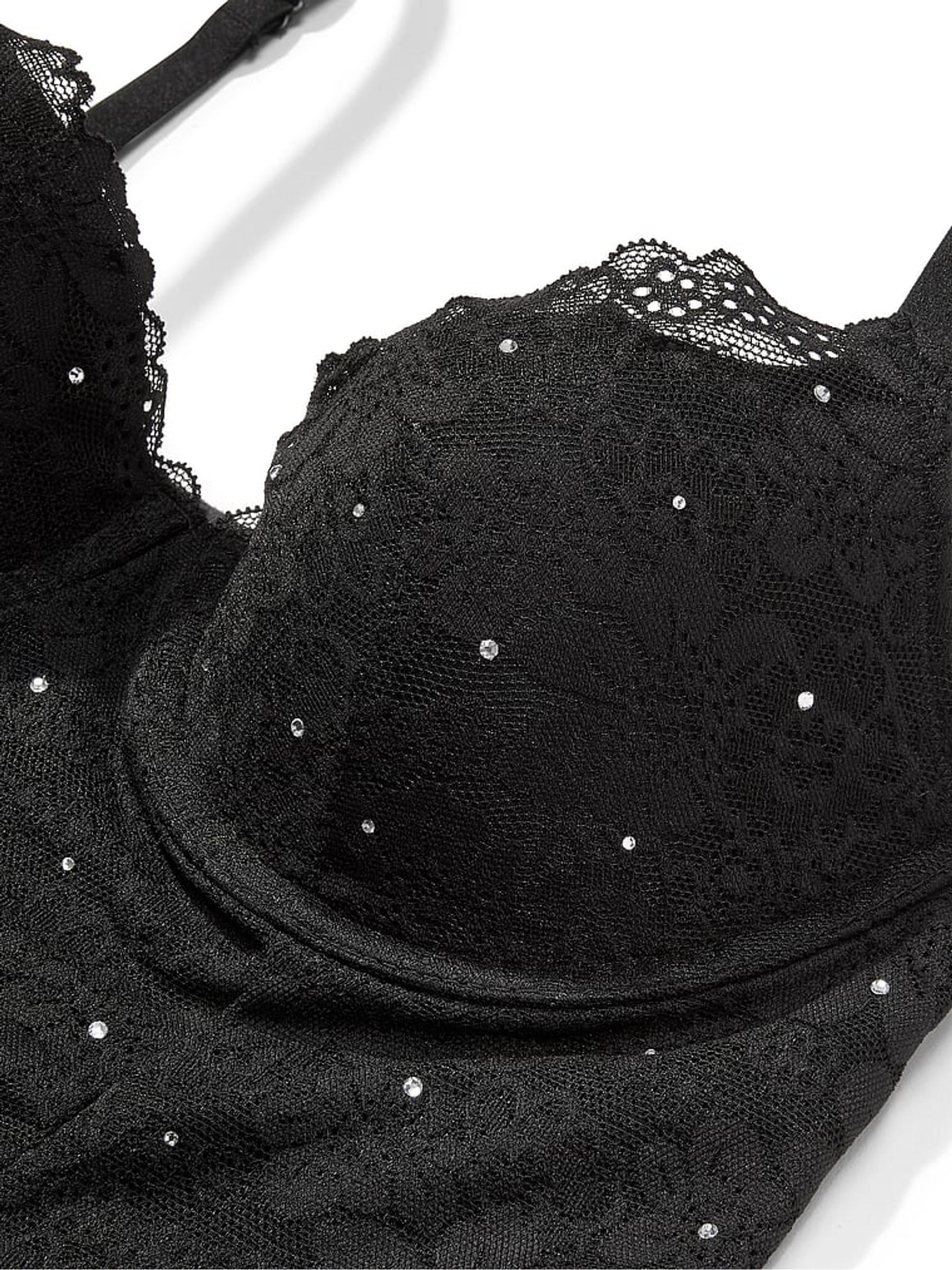 Black Lace Diamante Corset - Image 4 of 4