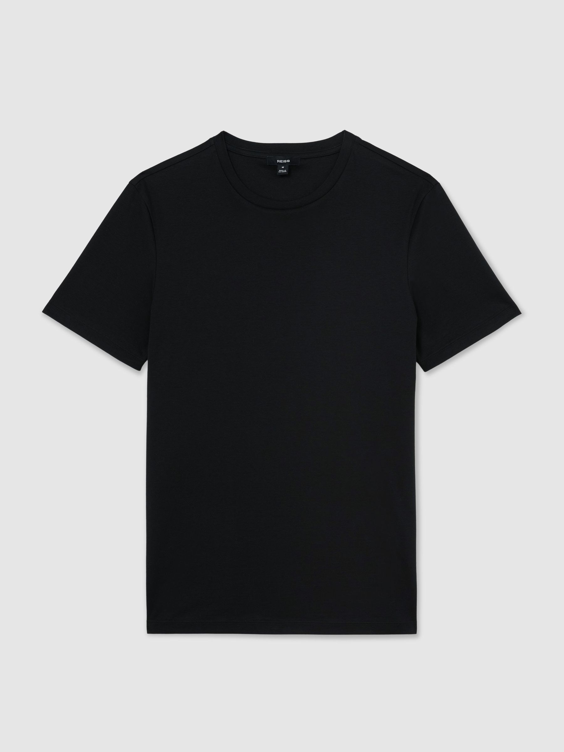 Air-Water Cotton Muscle-Fit T-Shirt in Navy - Image 2 of 6