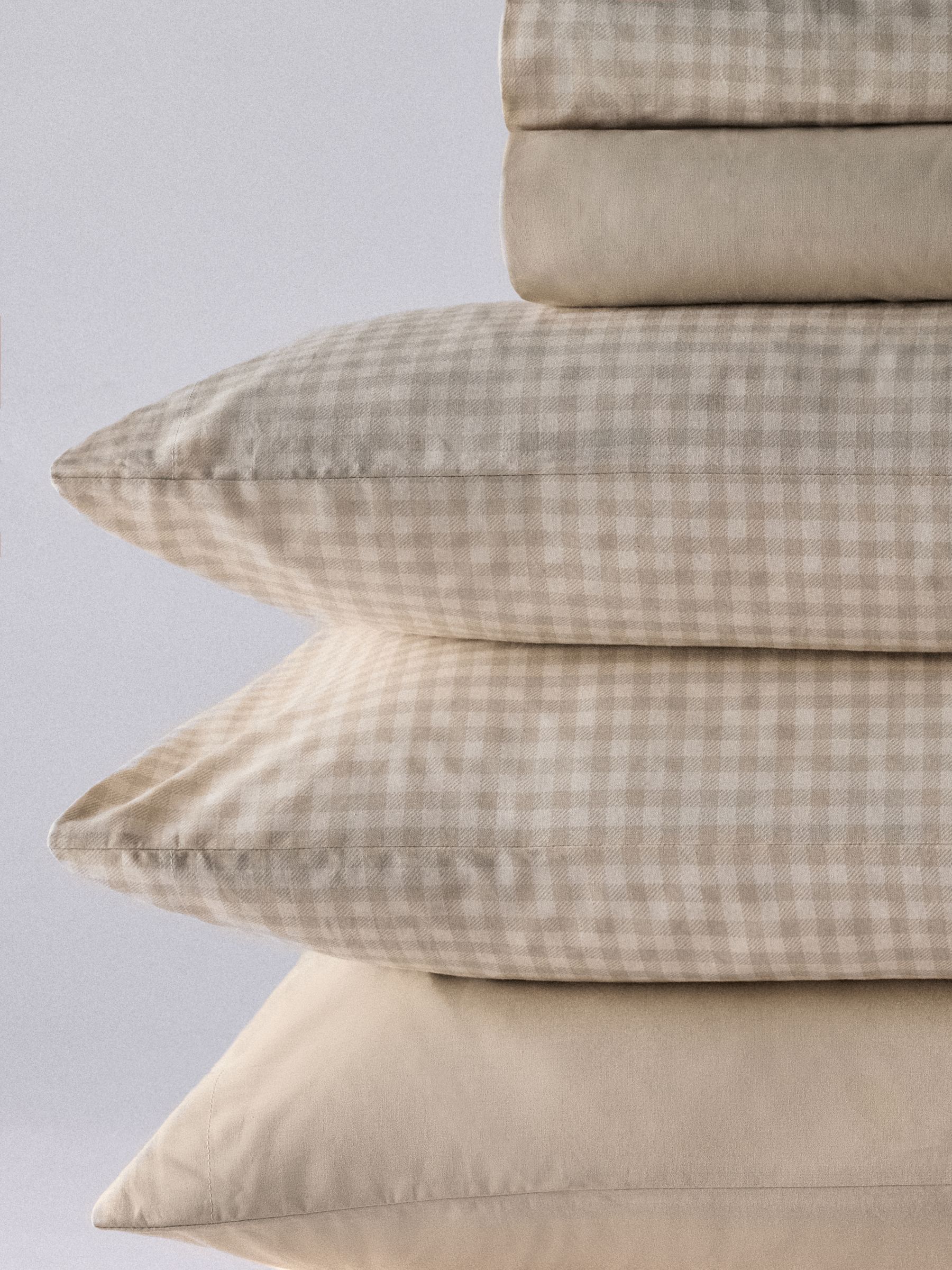The Set Set of 2 Natural/Gingham Pillowcase and Fitted Sheet - Image 6 of 6 The Set Set of 2 Natural/Gingham Pillowcase and Fitted Sheet - Image 6 of 6