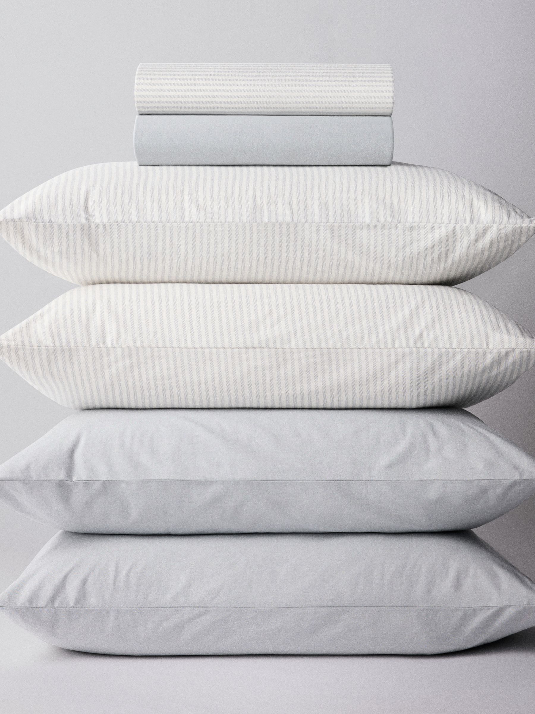 The Set Set of 2 Blue/Stripe Pillowcase and Fitted Sheet - Image 1 of 6 The Set Set of 2 Blue/Stripe Pillowcase and Fitted Sheet - Image 1 of 6