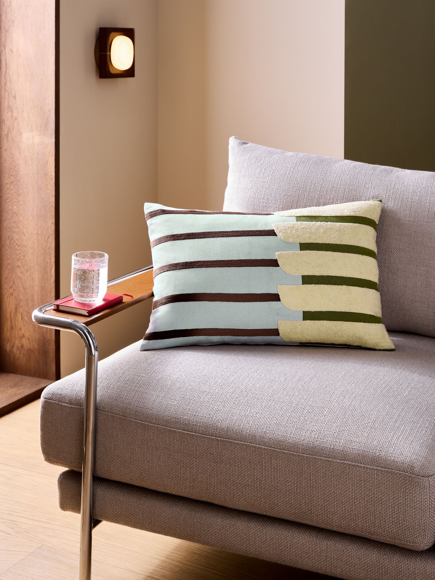 Barbican Balcony Cushion in Blue - Image 1 of 4