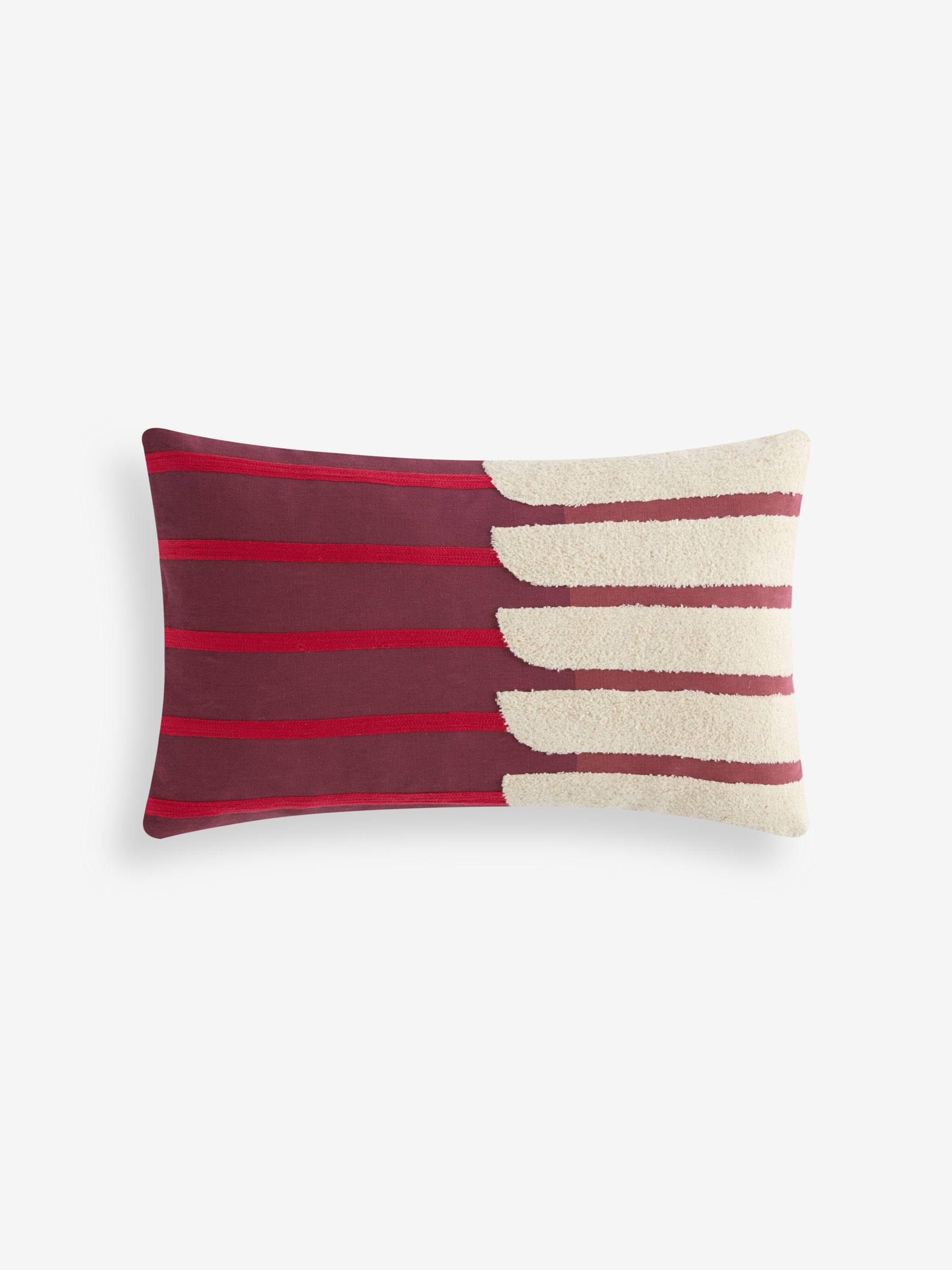 Barbican Balcony Cushion in Burgundy - Image 4 of 4