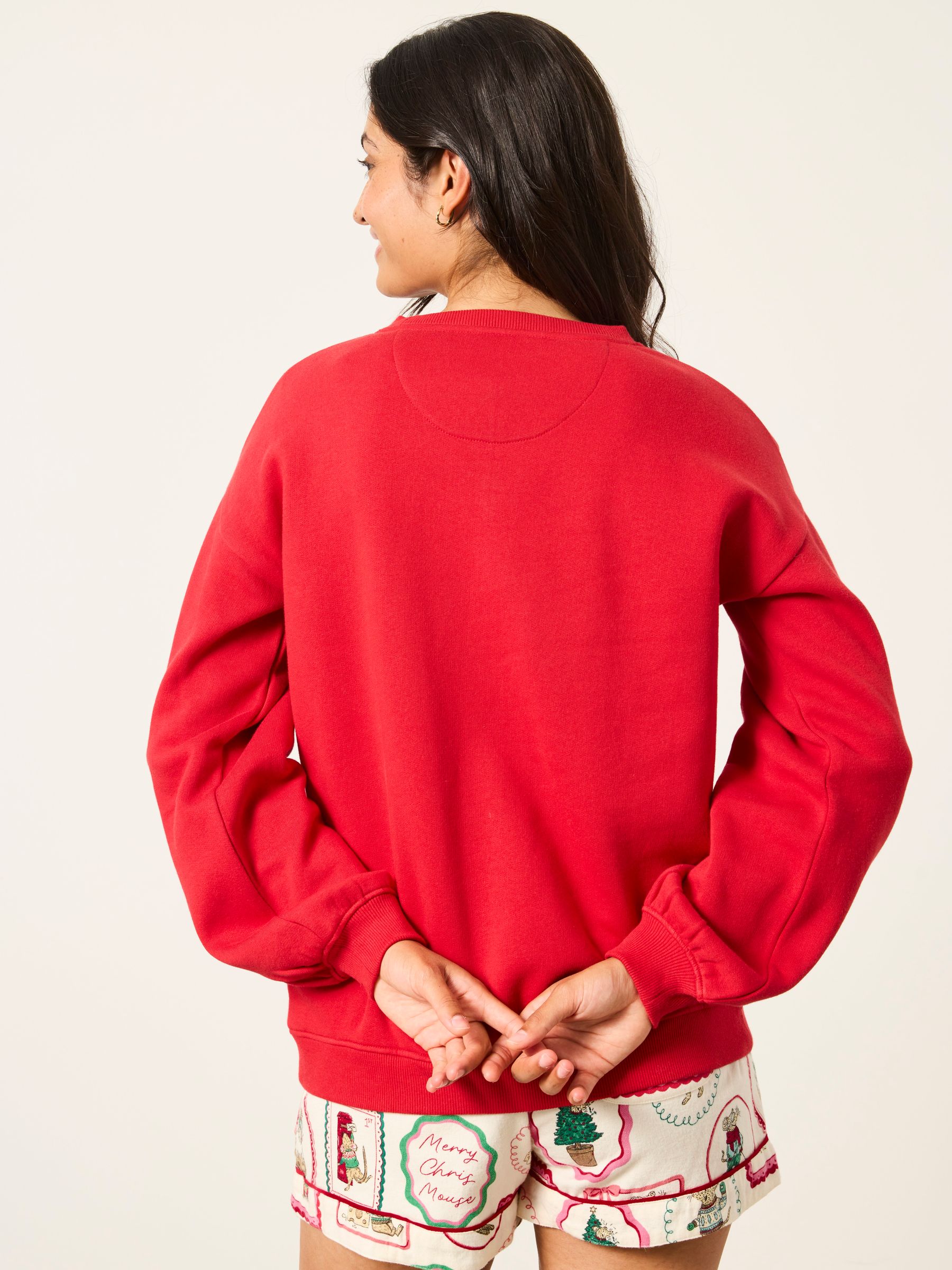 Shelter Alex Red Mouse Graphic Crew Sweat - Image 2 of 6 Shelter Alex Red Mouse Graphic Crew Sweat - Image 2 of 6