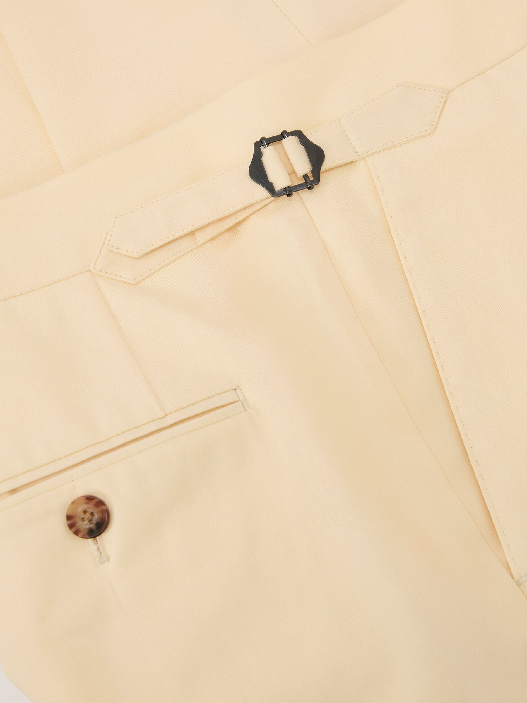 Cotton Classic-Fit Cuffed Suit Trousers in Buttermilk Yellow - Image 6 of 6