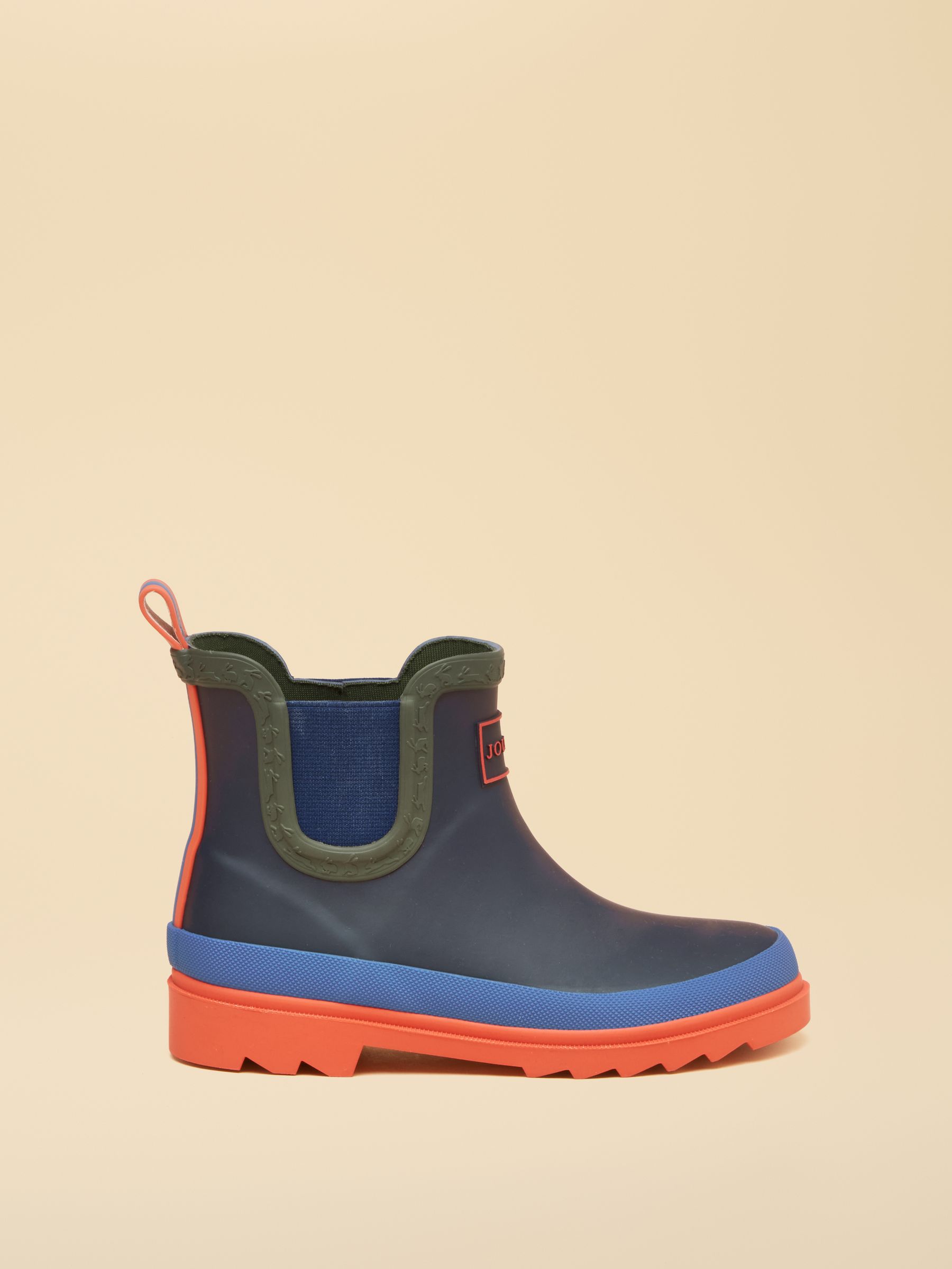 Kids Navy Colourblock Ankle Wellies - Image 3 of 6