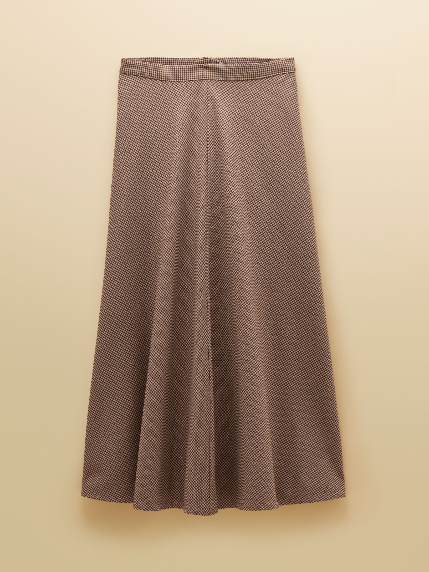 Emmy Brown Houndstooth Panel Midi Skirt - Image 6 of 6