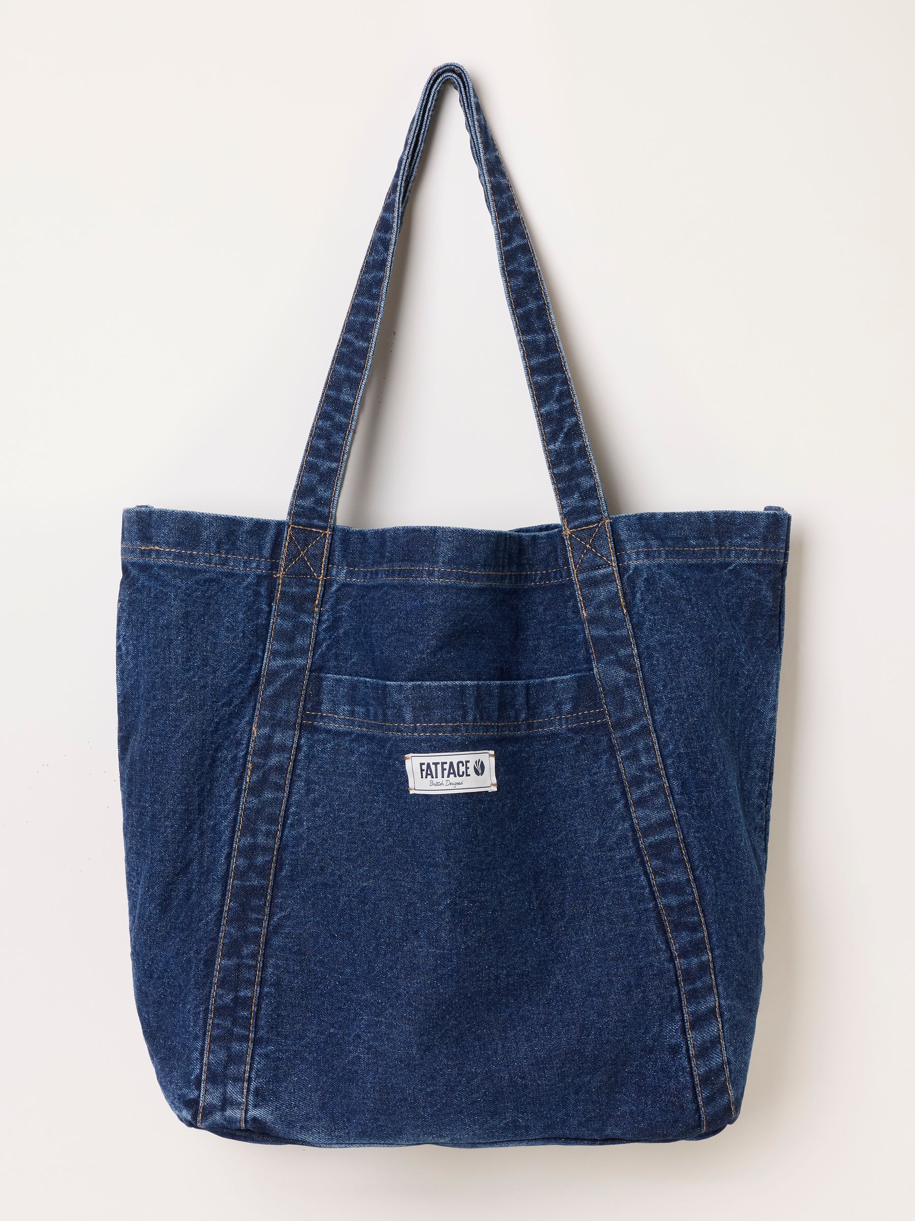 Denim Dark Blue Astrid Denim Tote Bag - Image 1 of 3