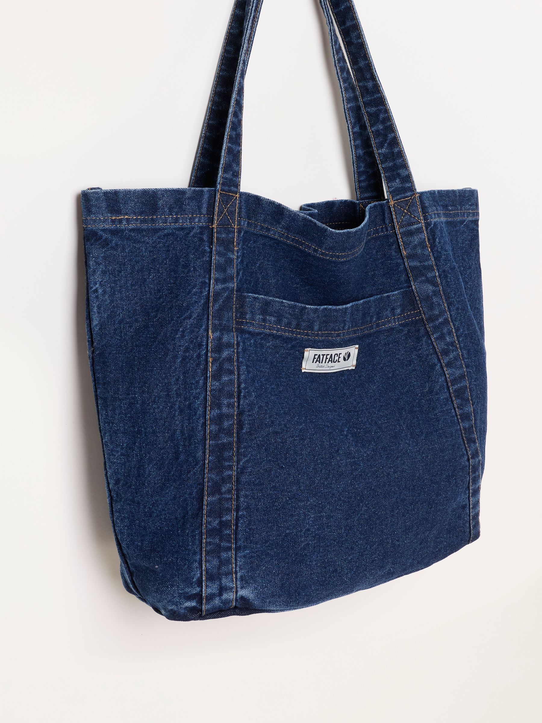 Denim Dark Blue Astrid Denim Tote Bag - Image 3 of 3
