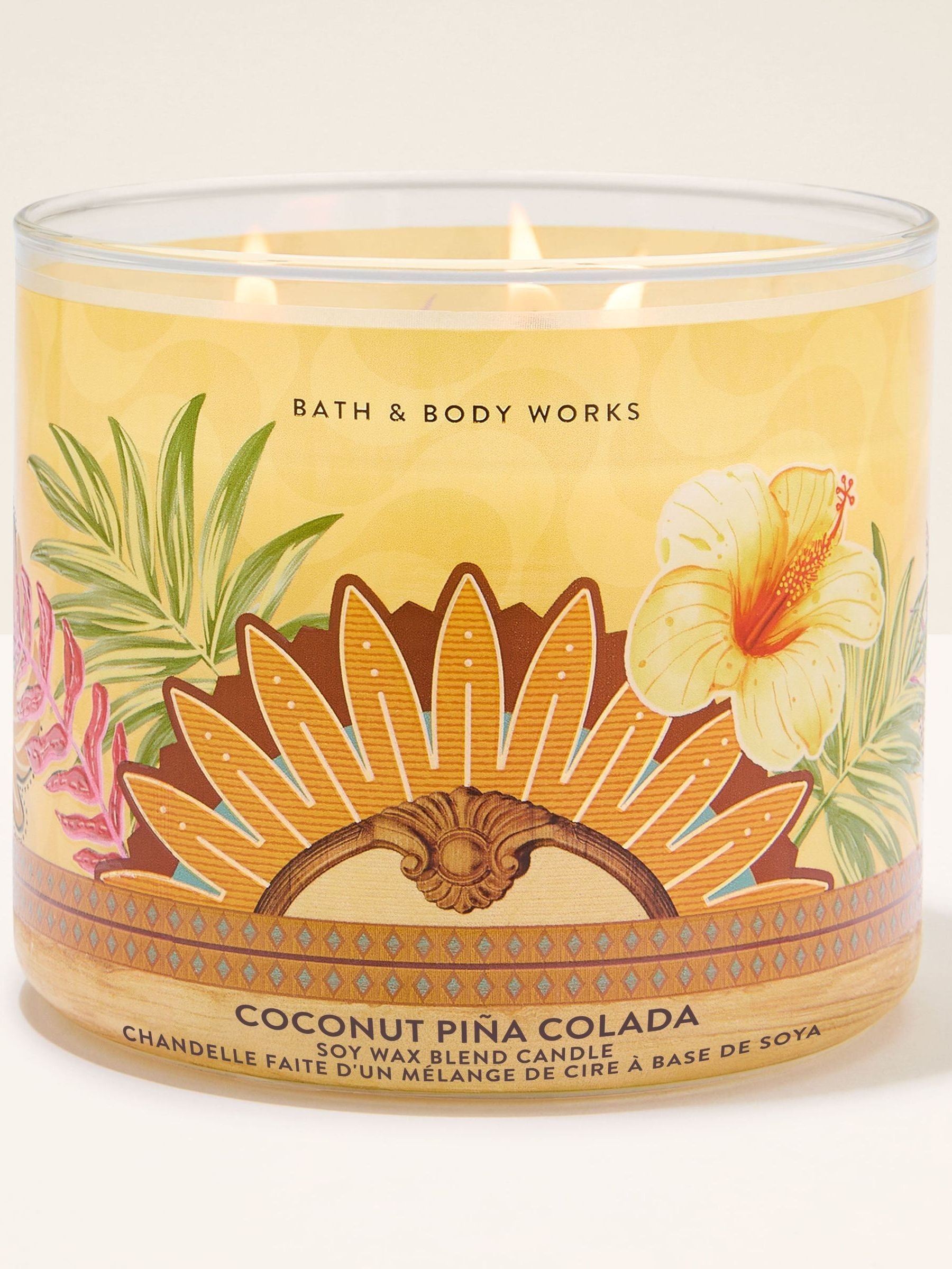Coconut Pina Colada Candle 411g 3 Wick - Image 1 of 3